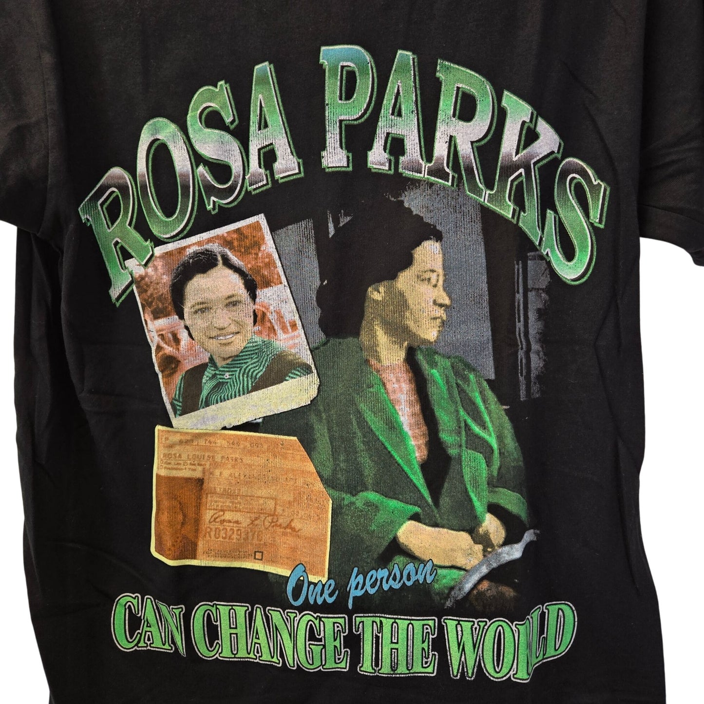 NWOT Rosa Parks One Person Can Change The World Graphic Tee Size Small