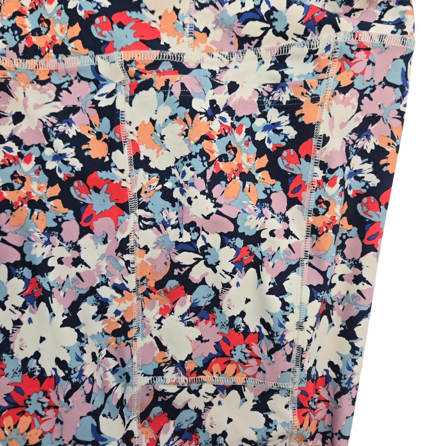 Freely Floral High Rise Activewear Bike Shorts Size 3X