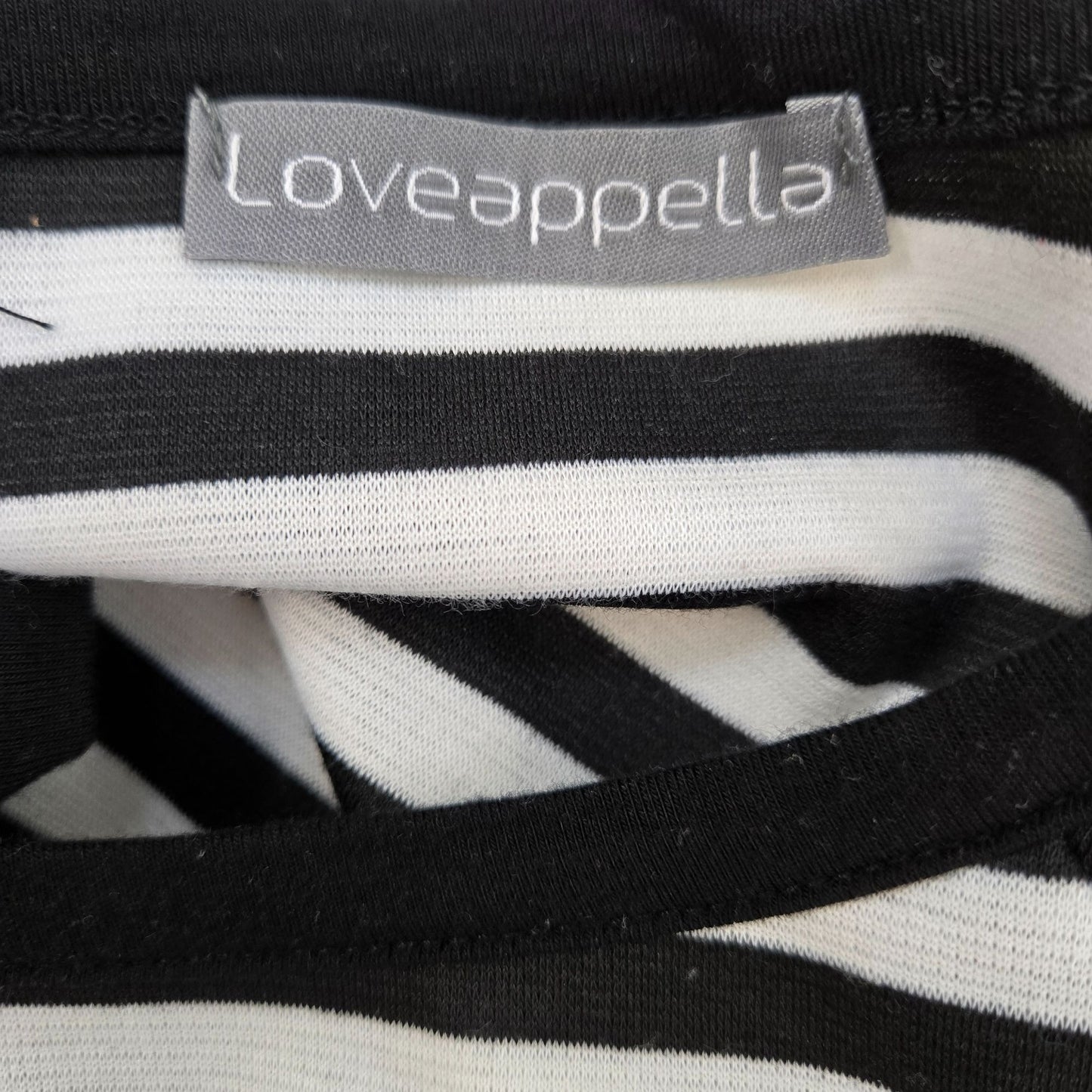 Loveappella Torie Striped Bodycon Cap Sleeve Dress Size Large