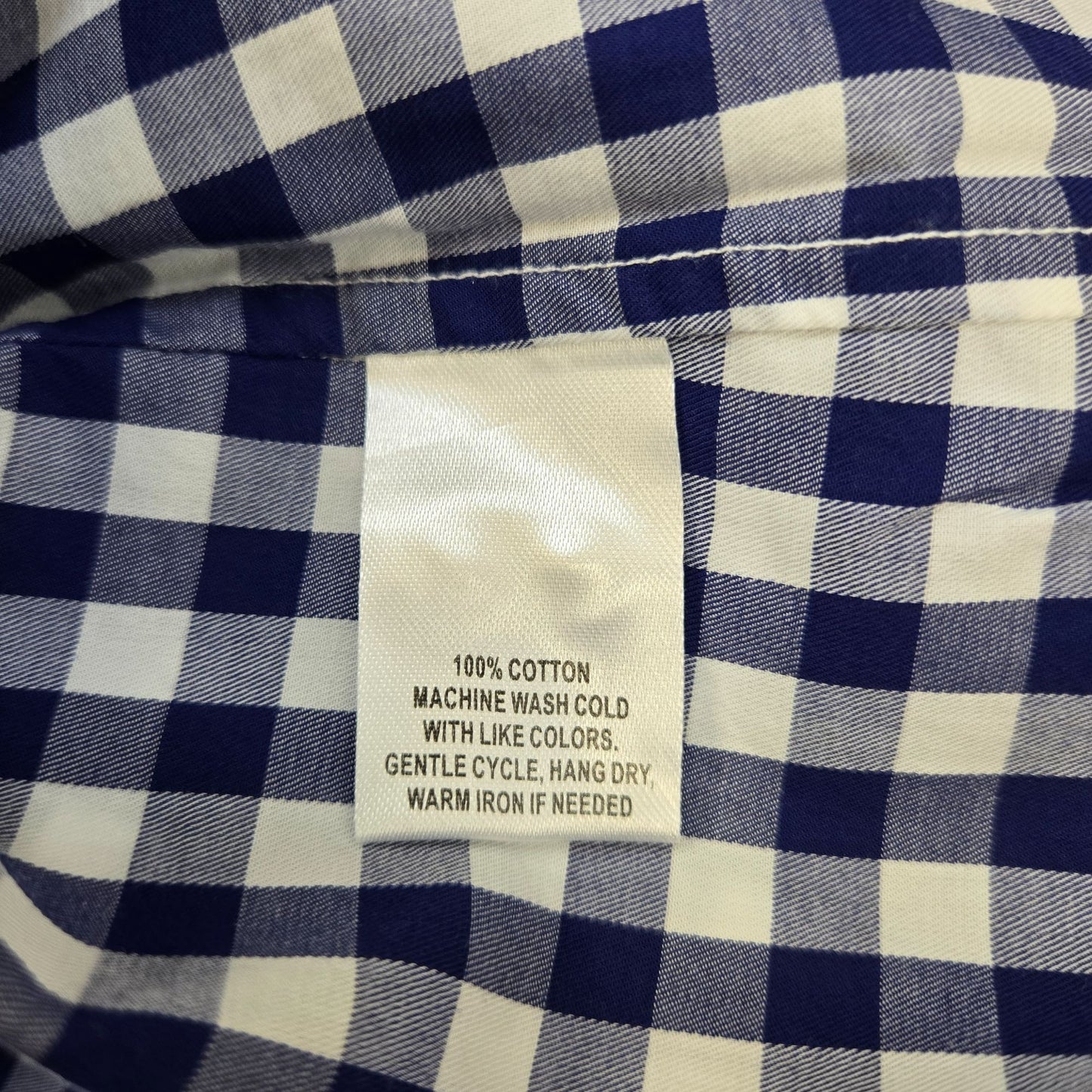 NWT UNTUCKit Belleza Gingham Print Long Sleeve Button Down Shirt Size 2