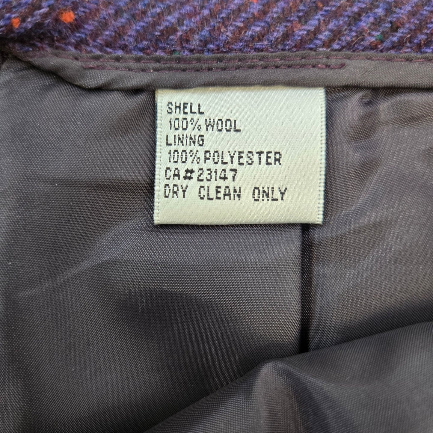 Talbots 100% Wool Confetti Print Pencil Skirt Size 8