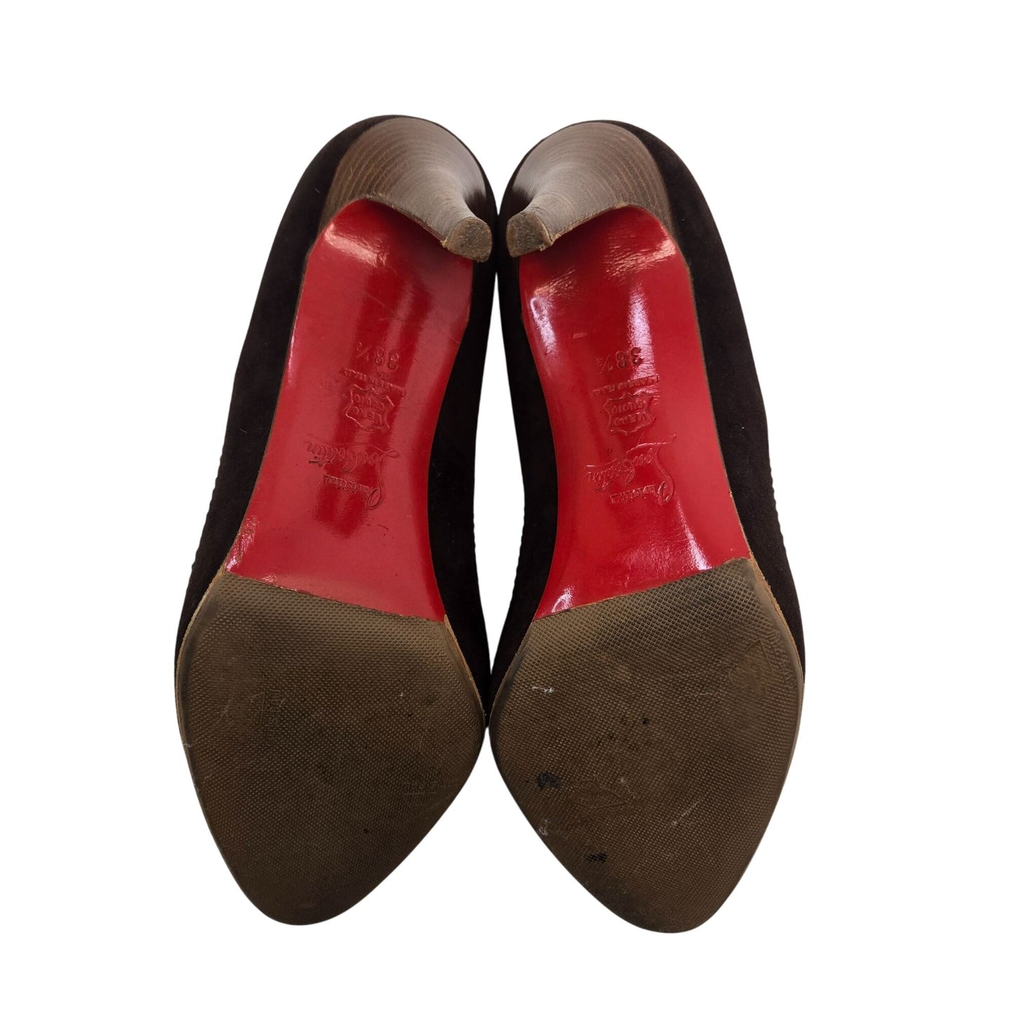 Christian Louboutin Vintage Steva Suede Leather Tassel Pumps Size 38.5/US 8.5
