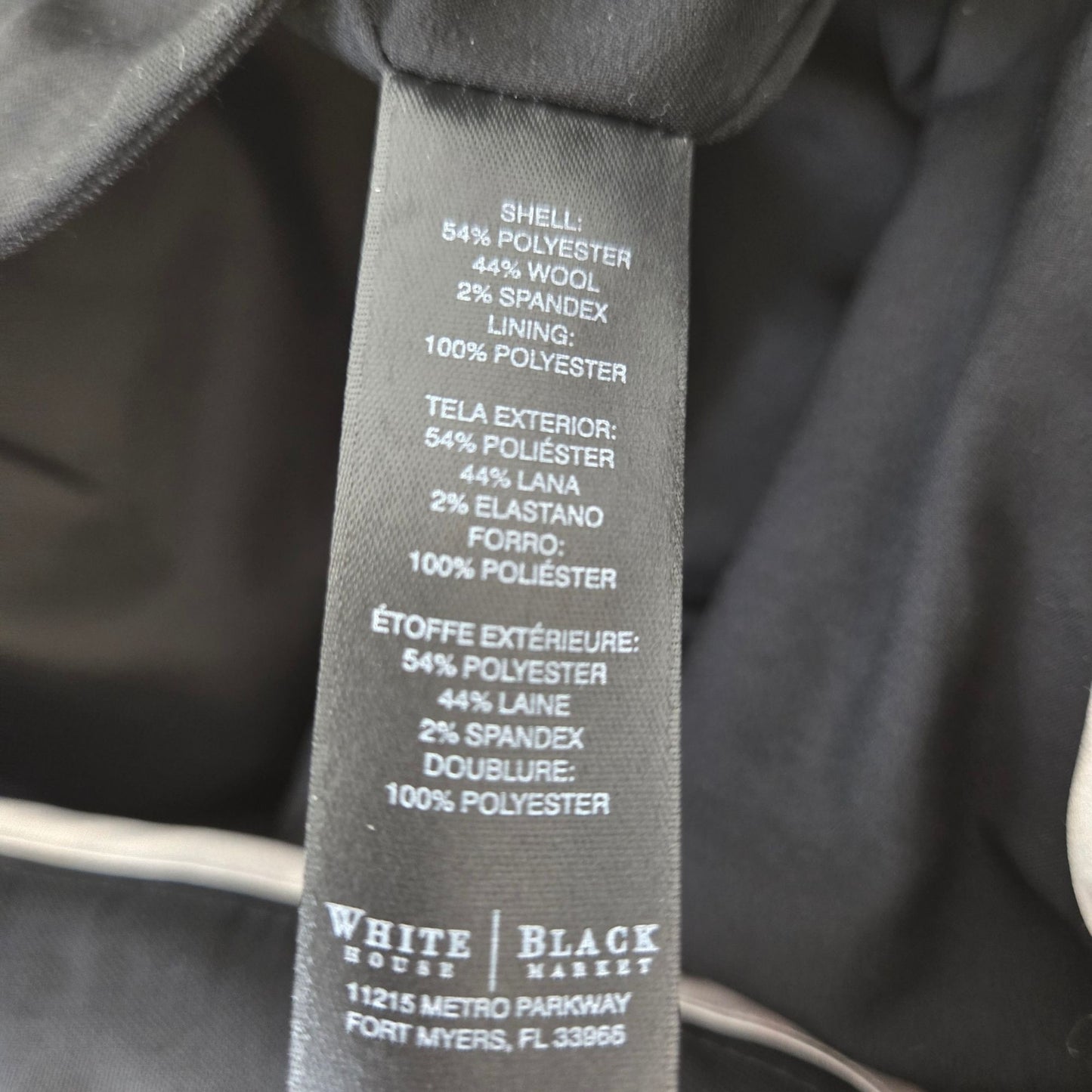 White House Black Market Wool Blend Flare Trouser Pants Size 2