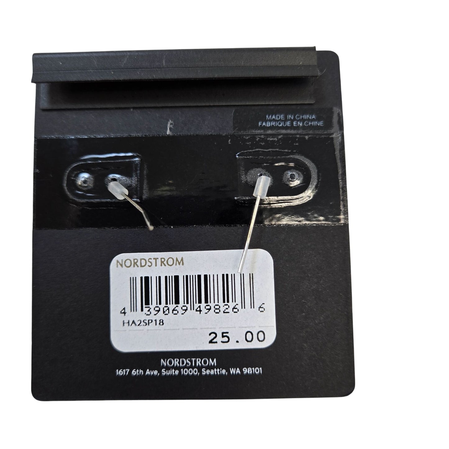 NWT Halogen Silver Tone Tear Drop Earrings