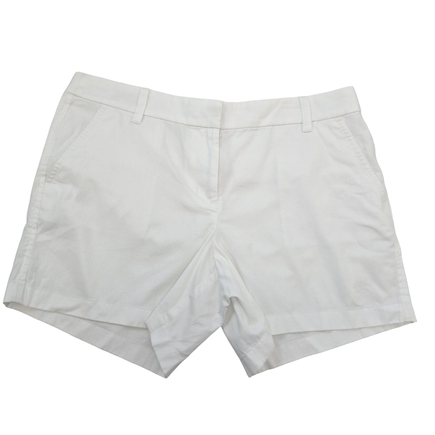 NWT J. Crew Factory 5" Solid Chino Short in White Size 12