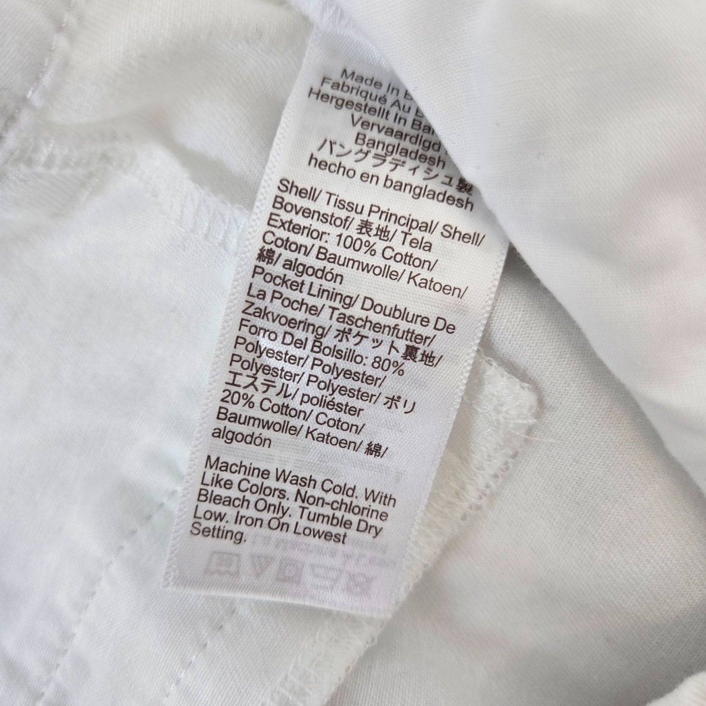 NWT J. Crew Factory 5" Solid Chino Short in White Size 12
