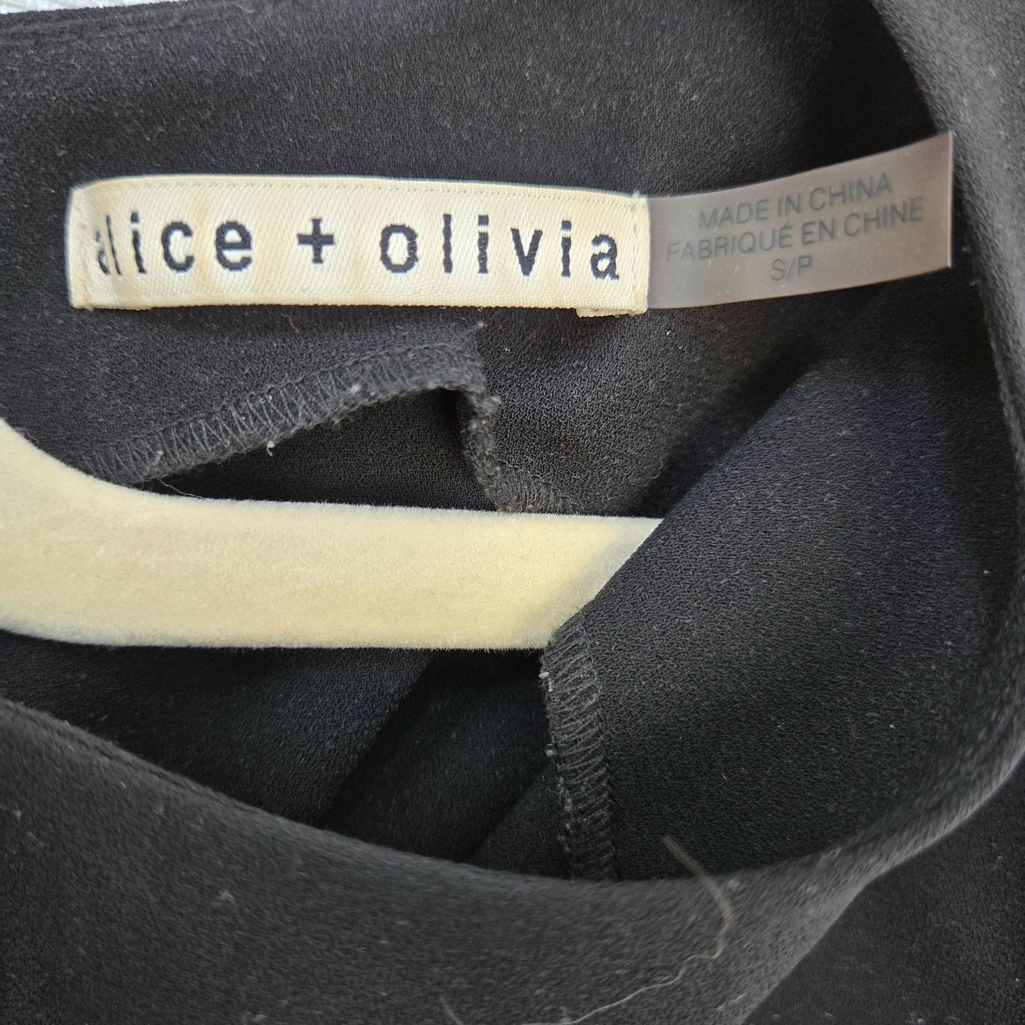 Alice + Olivia Zip Back Sleeveless Crop Top Size Small