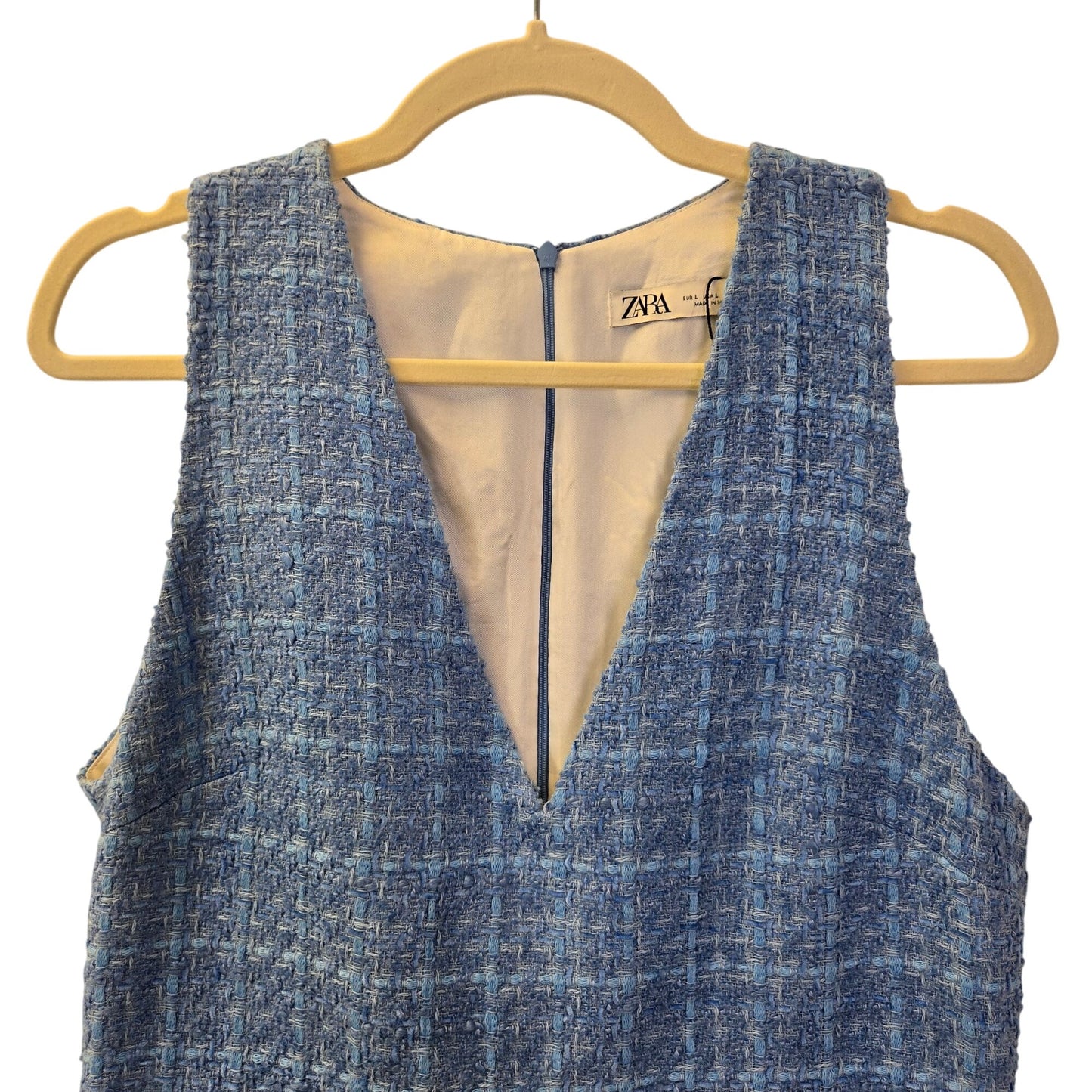 NWOT Zara Tweed Sleeveless Romper Size Large