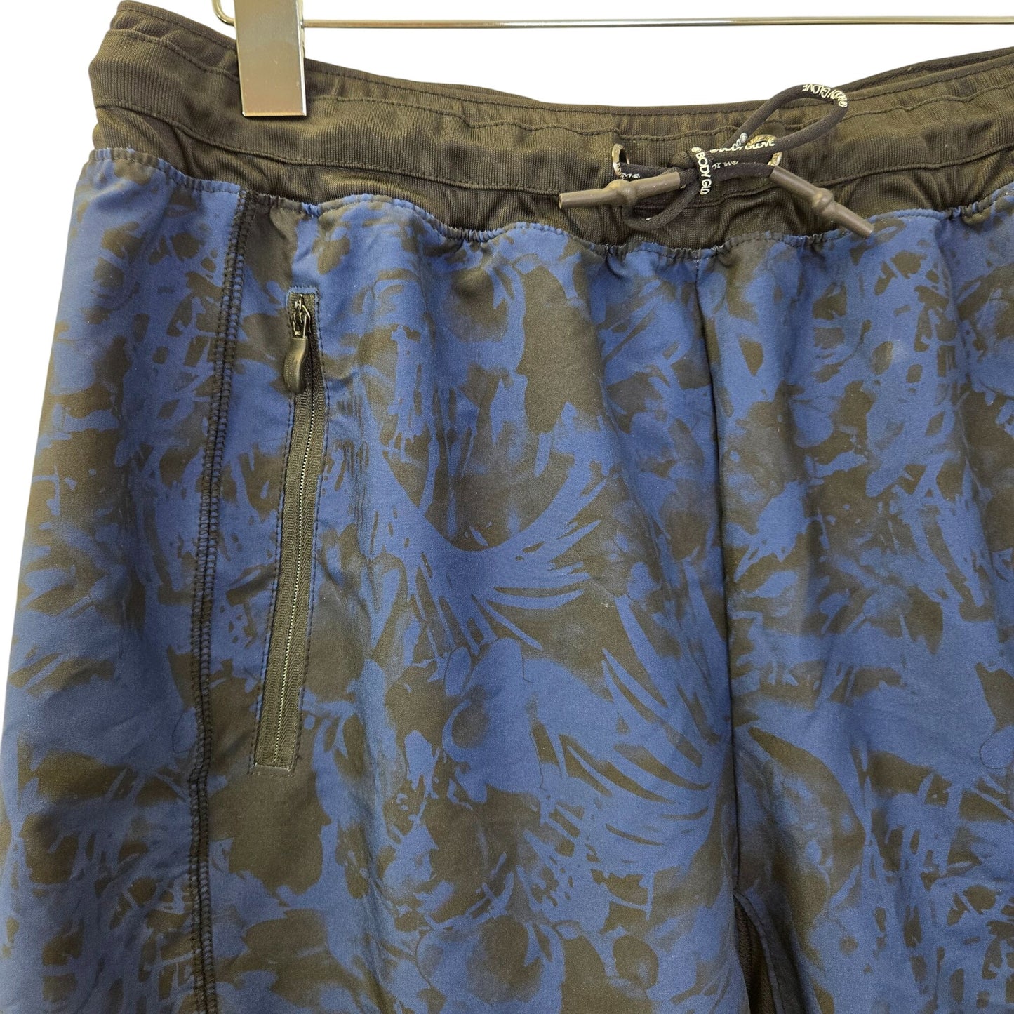 Body Glove Dual Layer Print 2-in-1 Hybrid Activewear Shorts Size Large