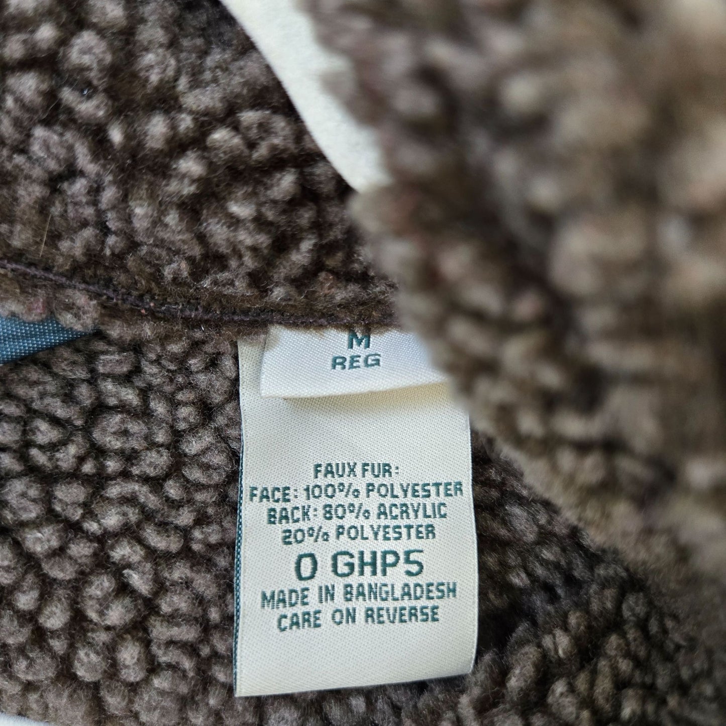 L.L. Bean Faux Suede Sherpa Lined Toggle Closure Jacket Size Medium