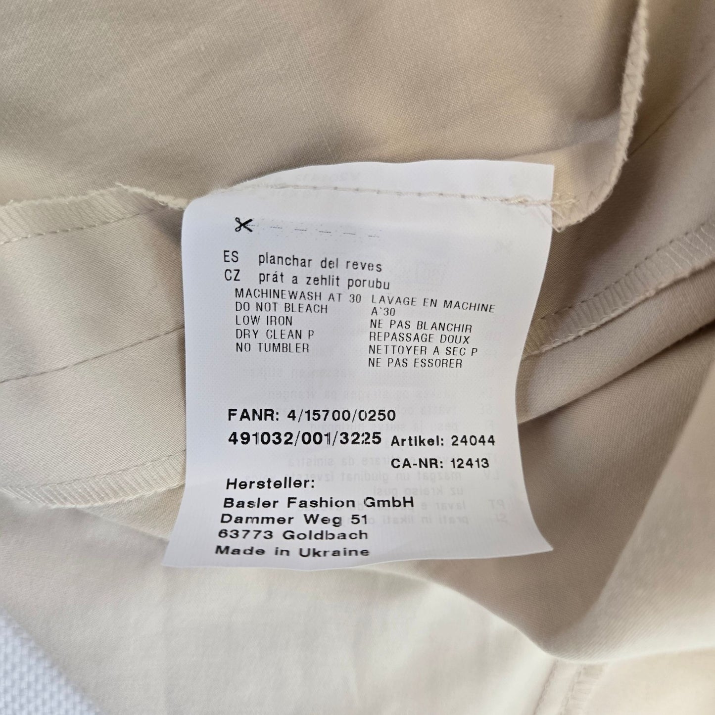 Basler Everglades Cotton Blend Utility Dress Size 42/US Medium *Missing Belt*