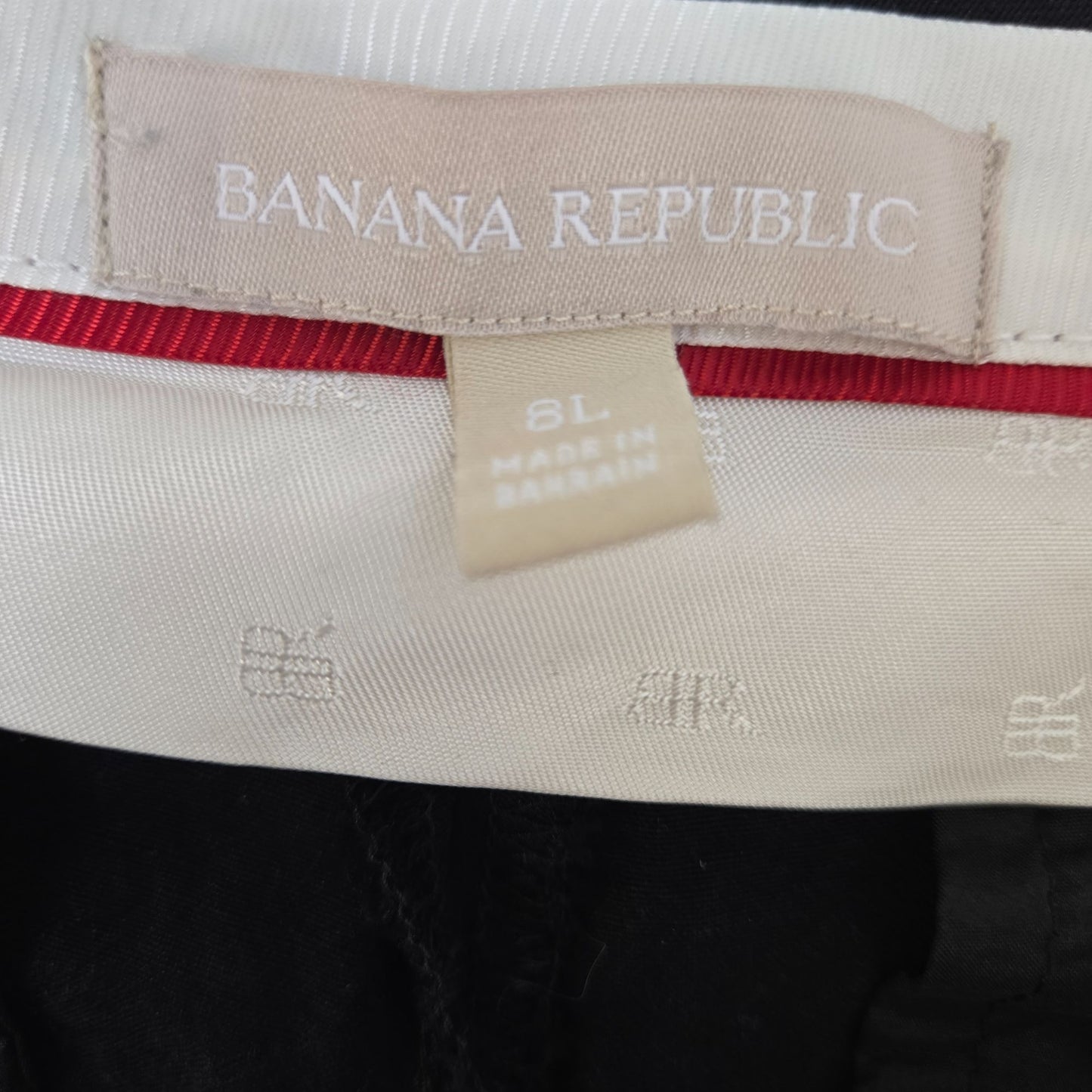 Banana Republic Linen Blend Wide Leg Trouser Pants Size 8 Long