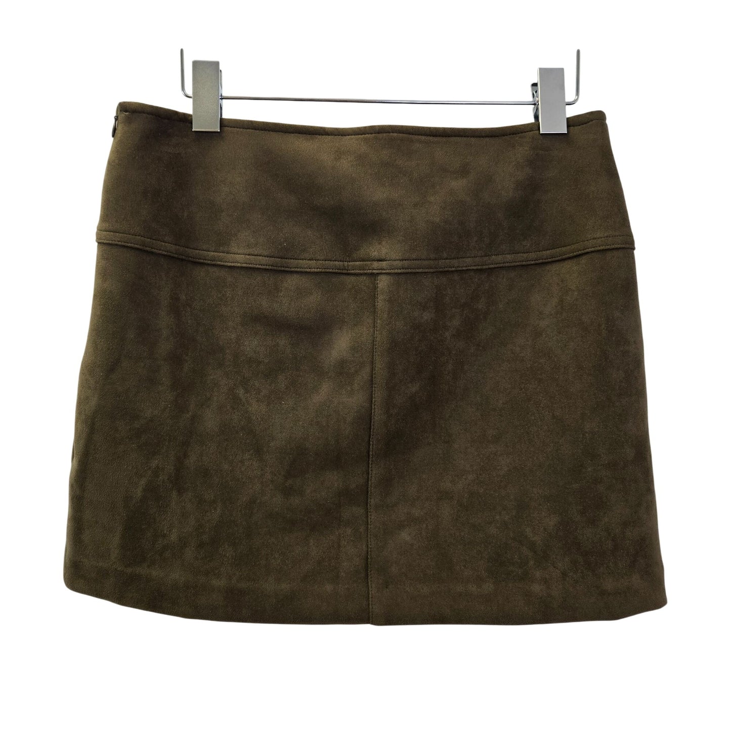 Luxxel Faux Suede Lace-Up Detail Mini Skirt Size Large