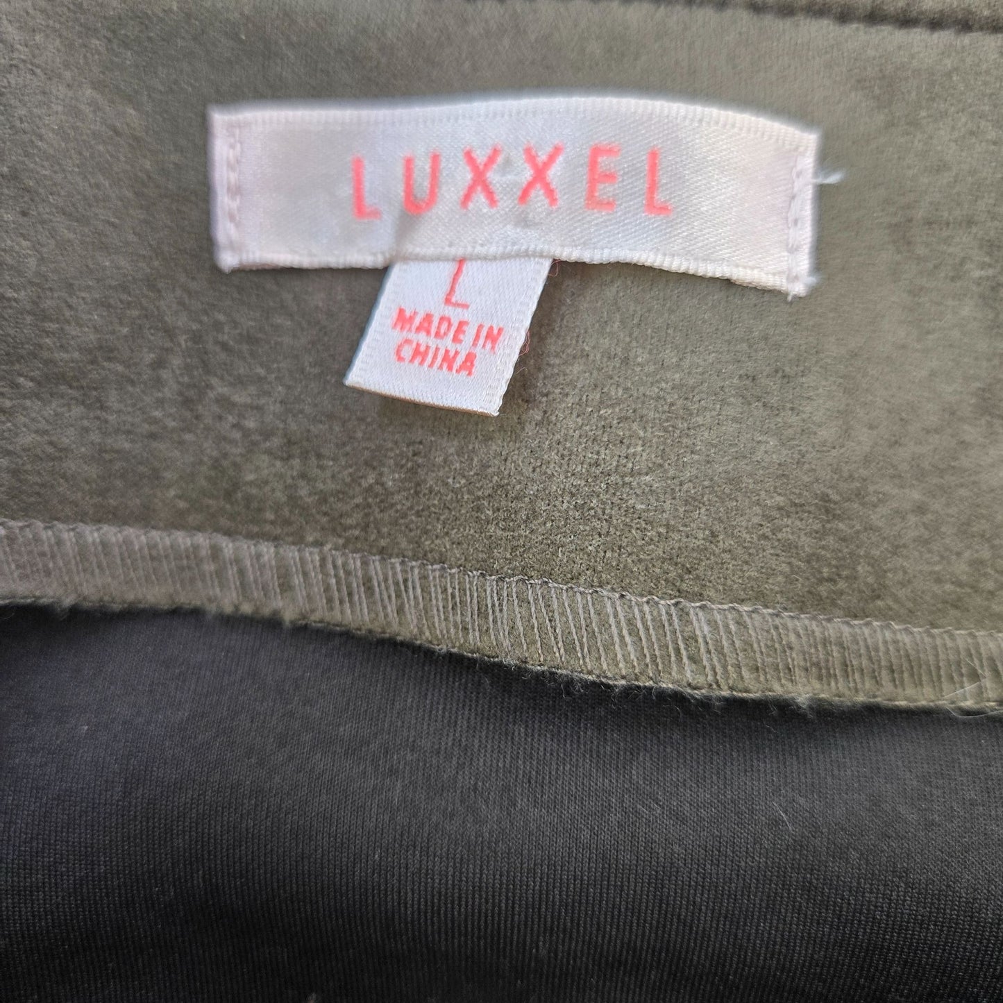 Luxxel Faux Suede Lace-Up Detail Mini Skirt Size Large