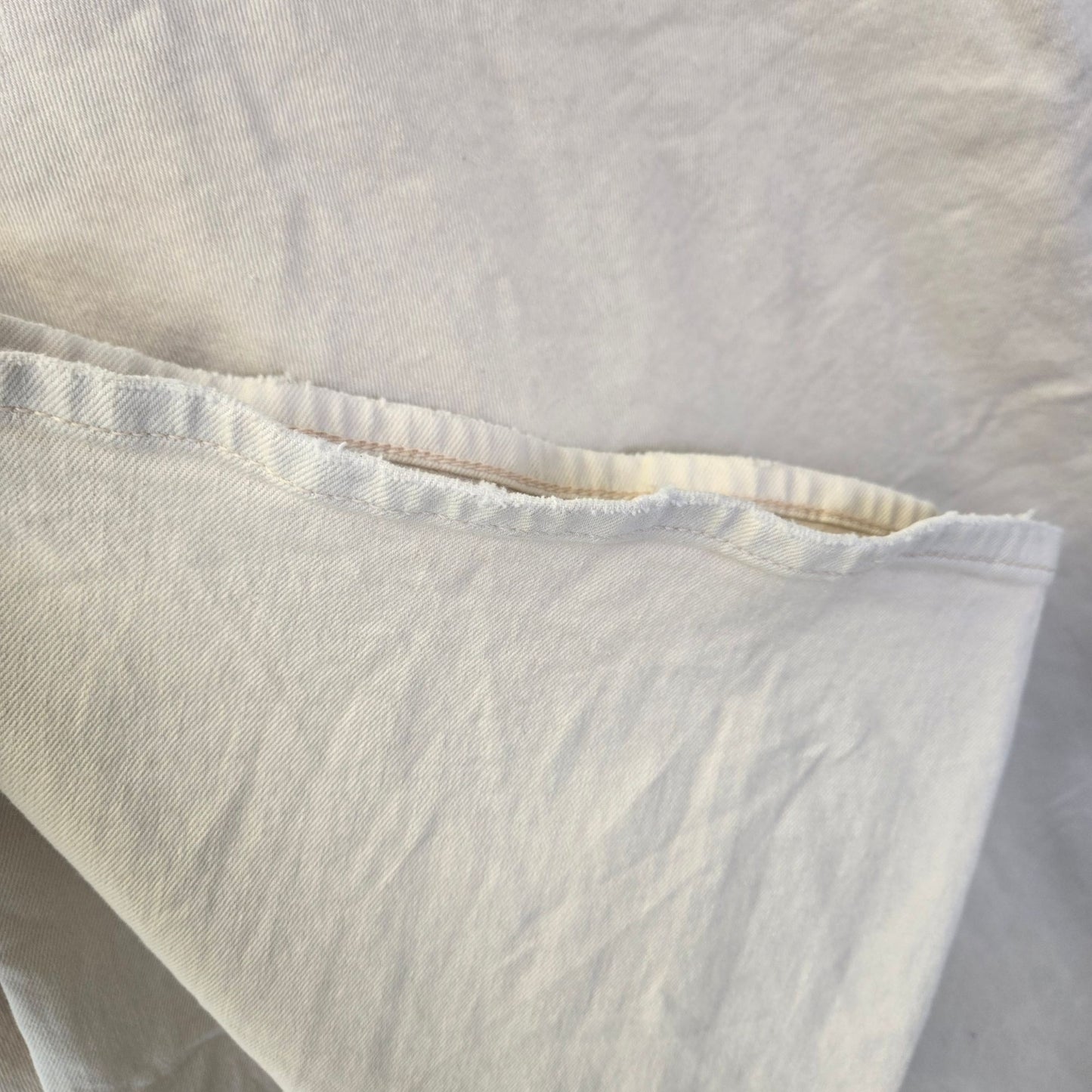 NWT American Eagle Wide Leg High Rise Stovepipe Jeans in Ecru Size 20