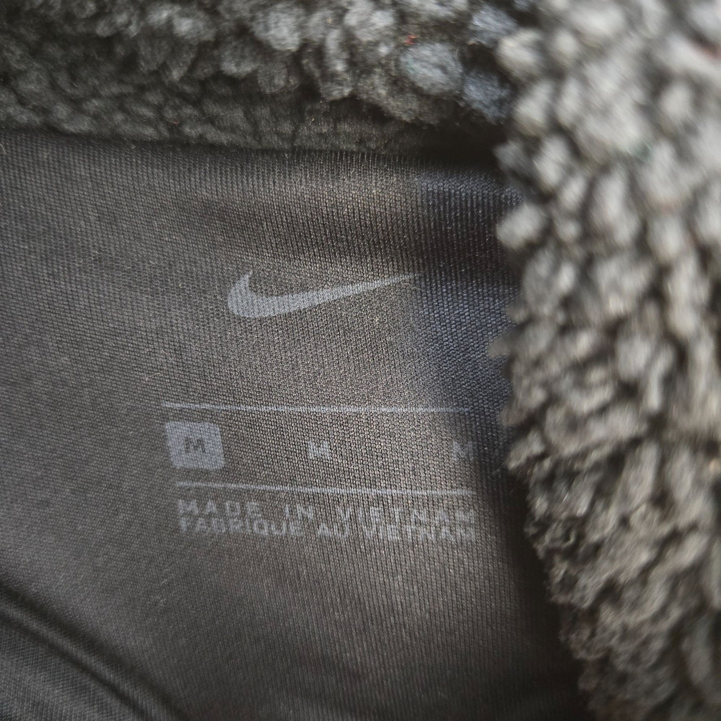 Nike Teddy Pullover Mock Neck Jacket Size Medium