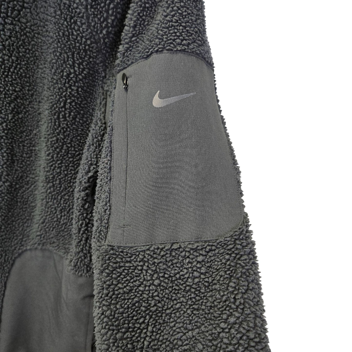 Nike Teddy Pullover Mock Neck Jacket Size Medium