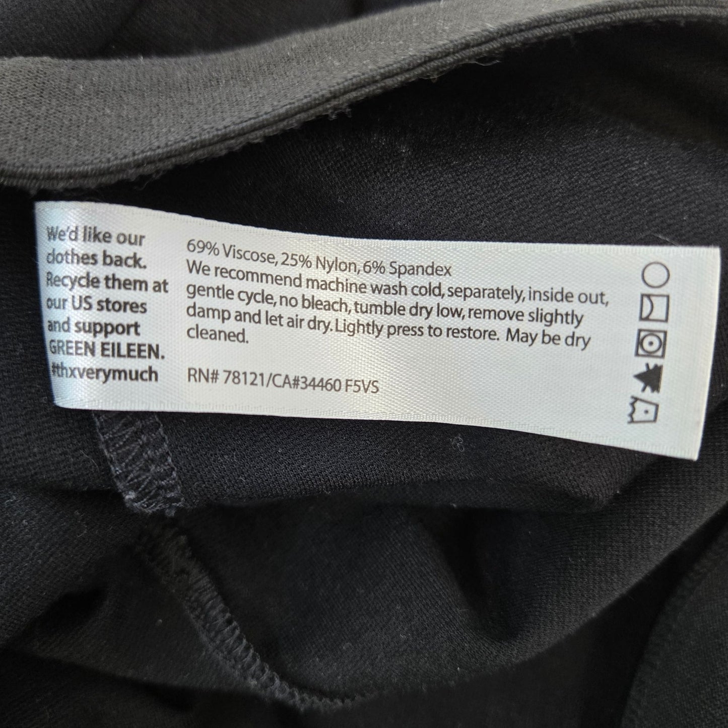 Eileen Fisher Viscose Blend Pull On Ponte Ankle Skinny Pants Size XS