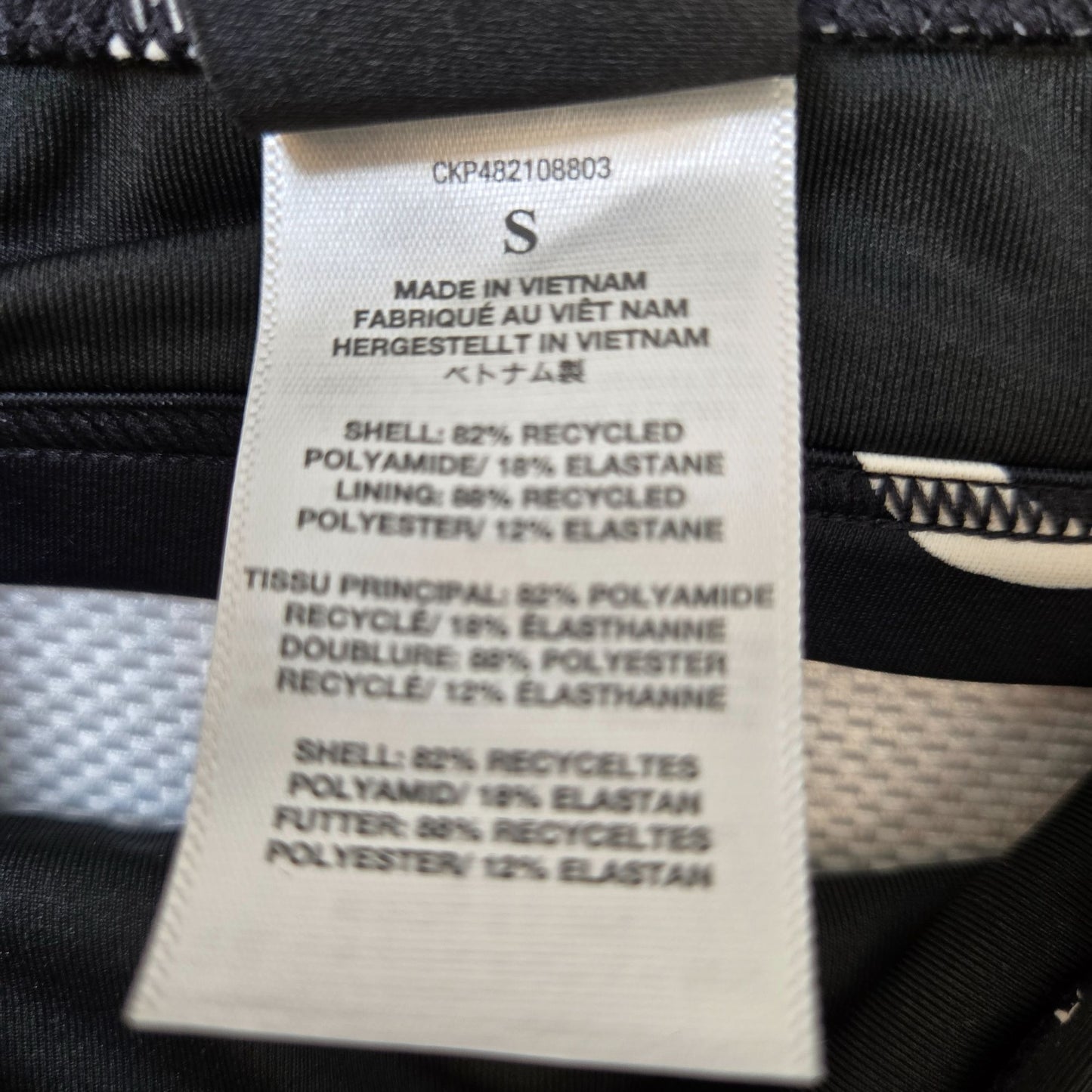 NWT Madewell Leah Bikini Swim Top in Abstract Doodle Size Small