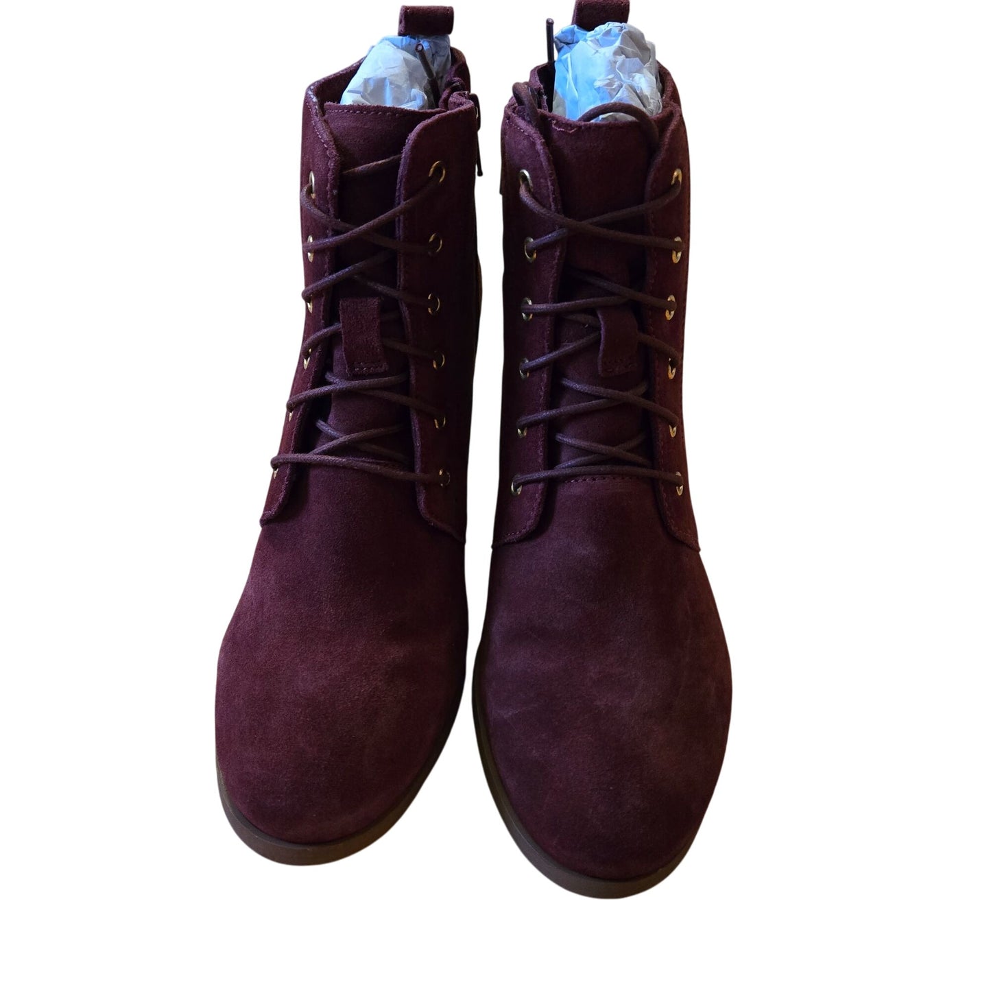 NWT/NWOB Diba Blake Suede Leather Wedge Heel Ankle Boots Size 9