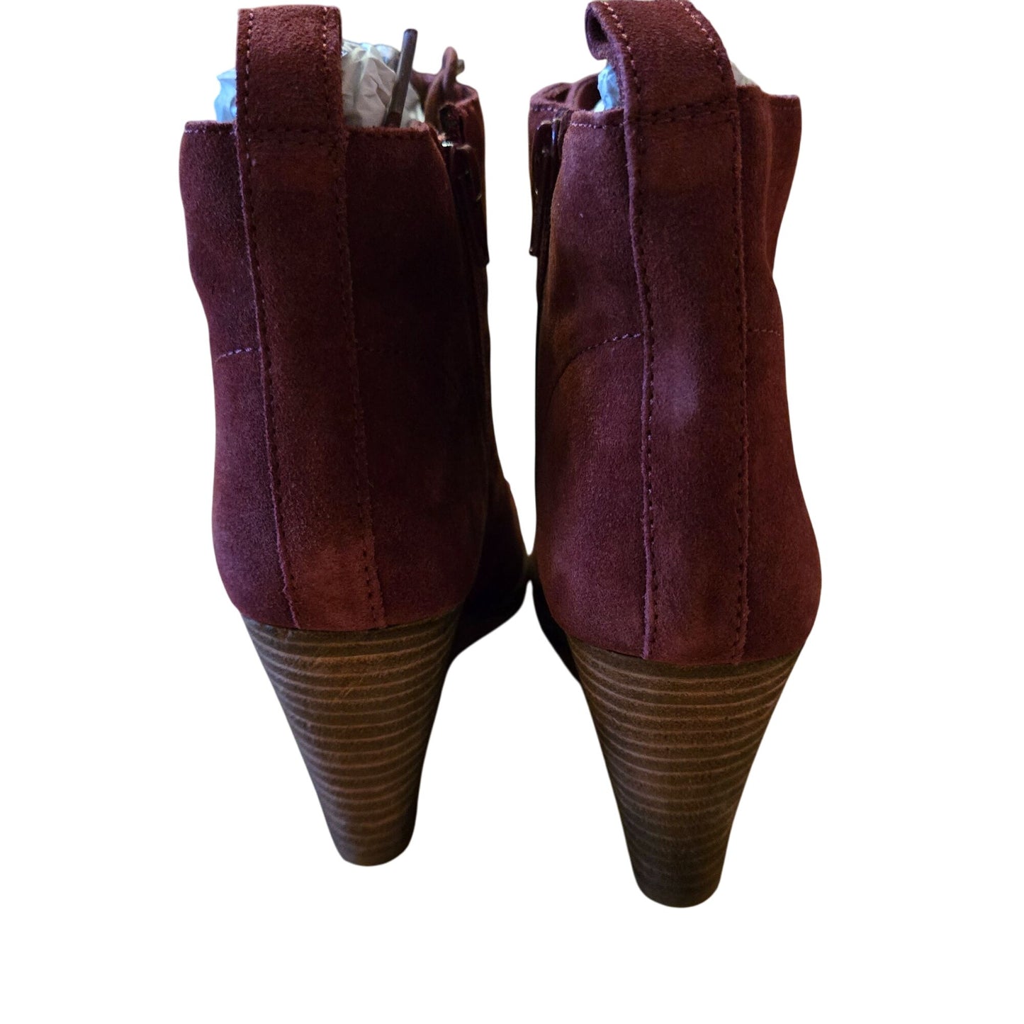 NWT/NWOB Diba Blake Suede Leather Wedge Heel Ankle Boots Size 9