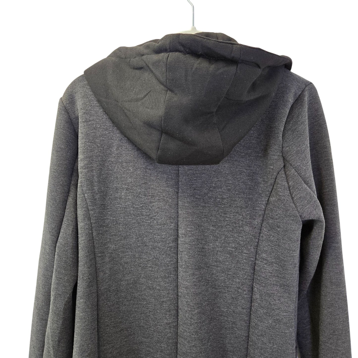 NWOT Hunter & Brown Neoprene Mid-Length Hoodie Coat Size Medium