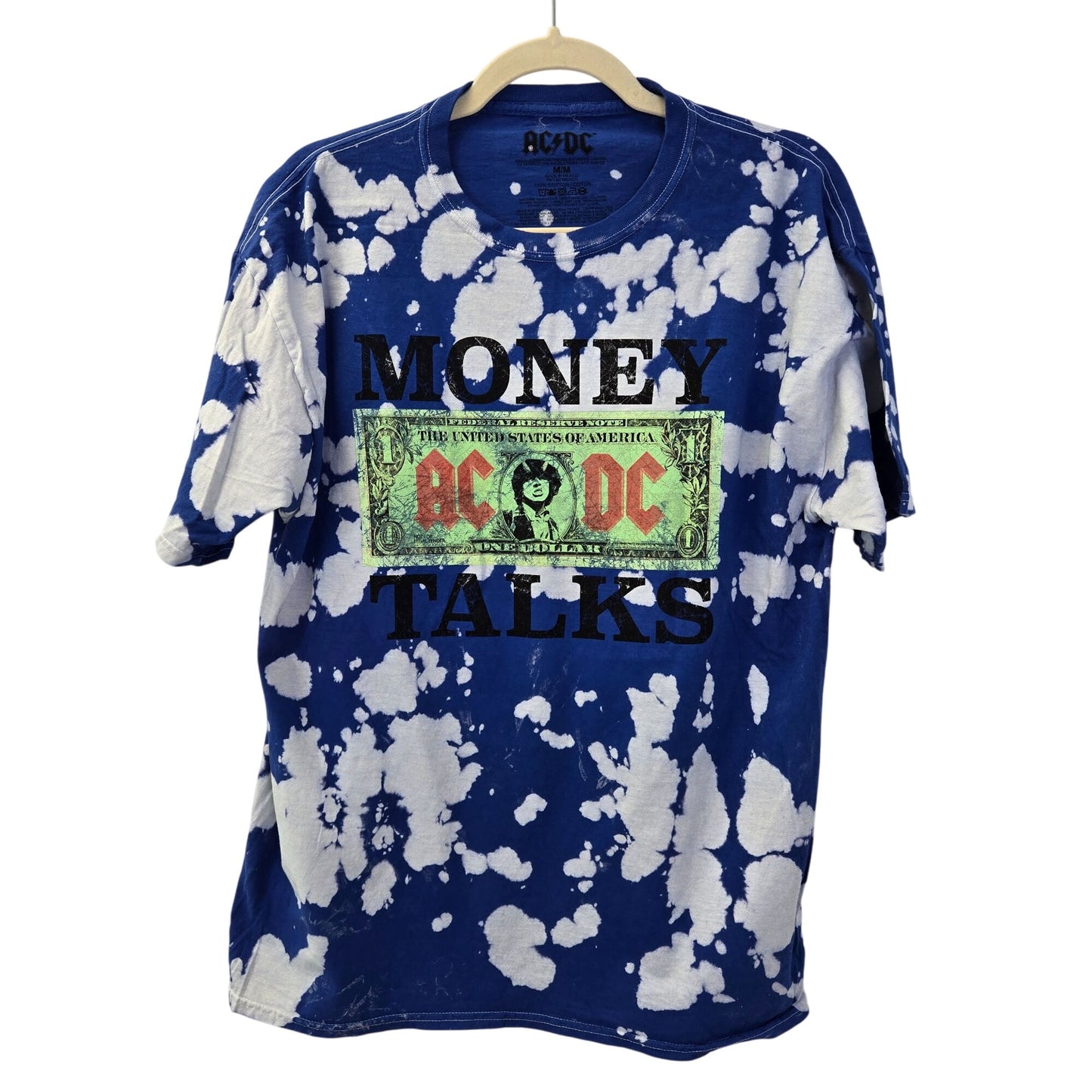NWOT AC/DC Money Talks Graphic Licensed Band Tee Size Medium