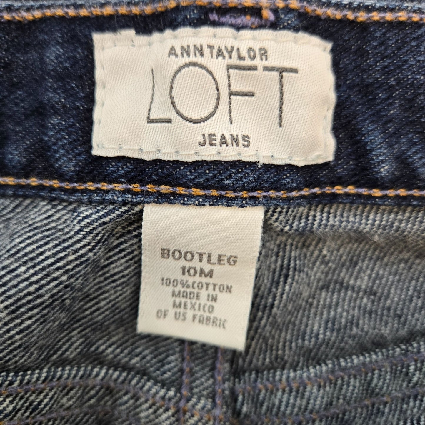 Loft Bootleg High Rise Jeans Size 10