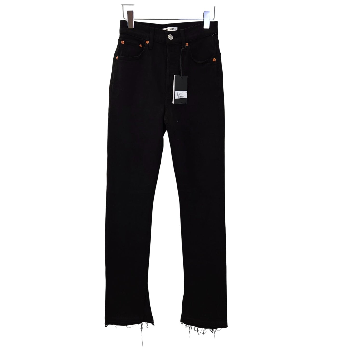 NWT Re/Done 70's High Rise Skinny Hidden Button Fly Boot Jeans Size 26