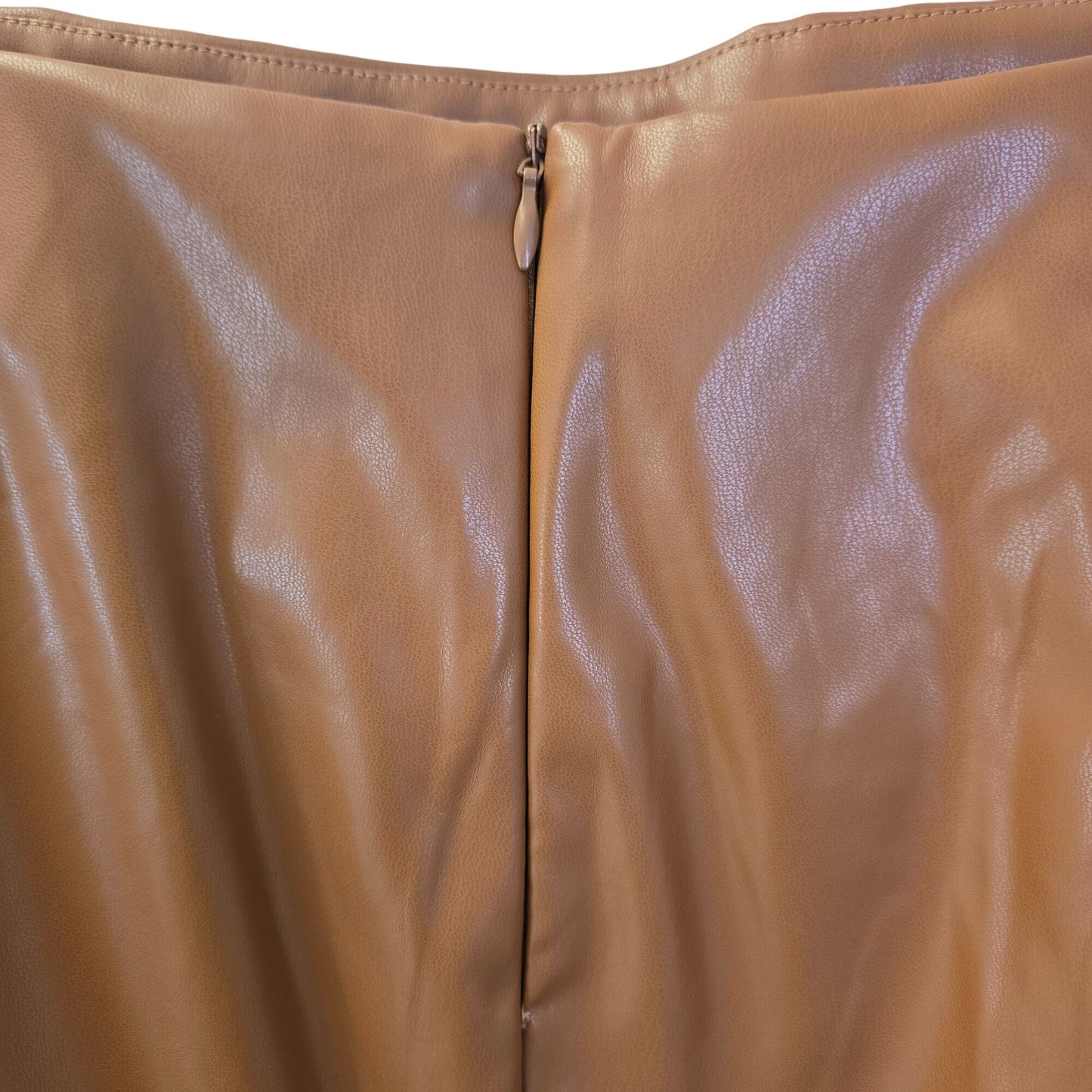 Kate Kasin Vegan Leather Wrap Pencil Skirt Size Large
