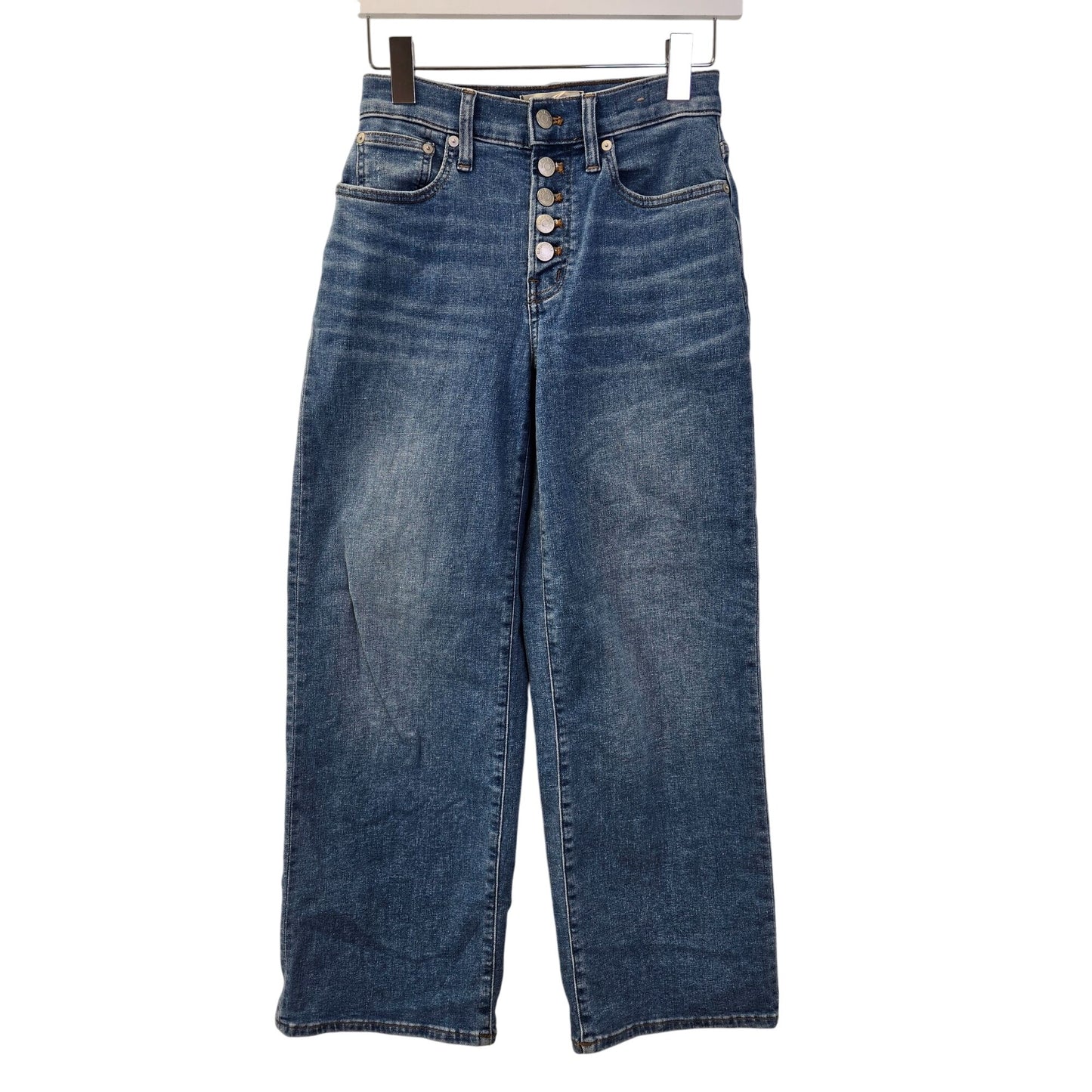 Madewell The Perfect Vintage Wide Leg Button Fly Jeans Size 24 Petite
