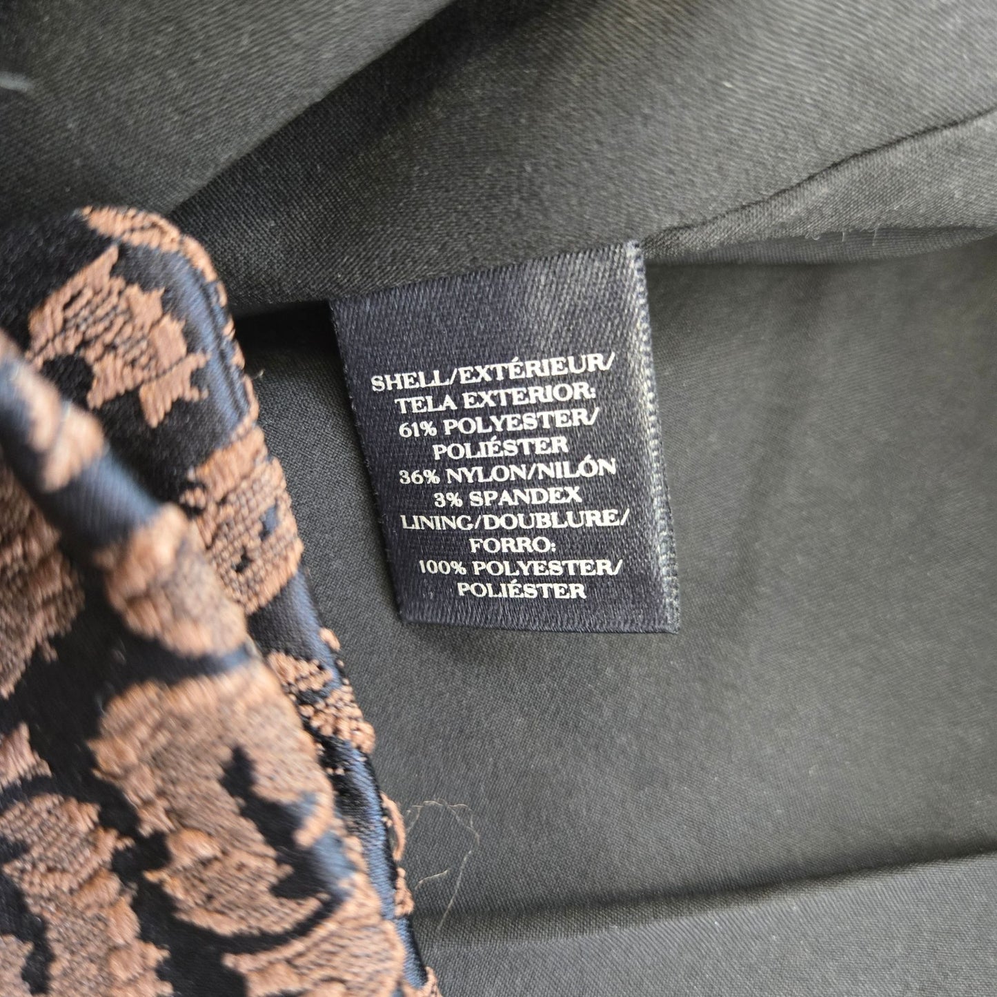 Ann Taylor Leopard Print Jacquard Trouser Pants Size 4 Tall