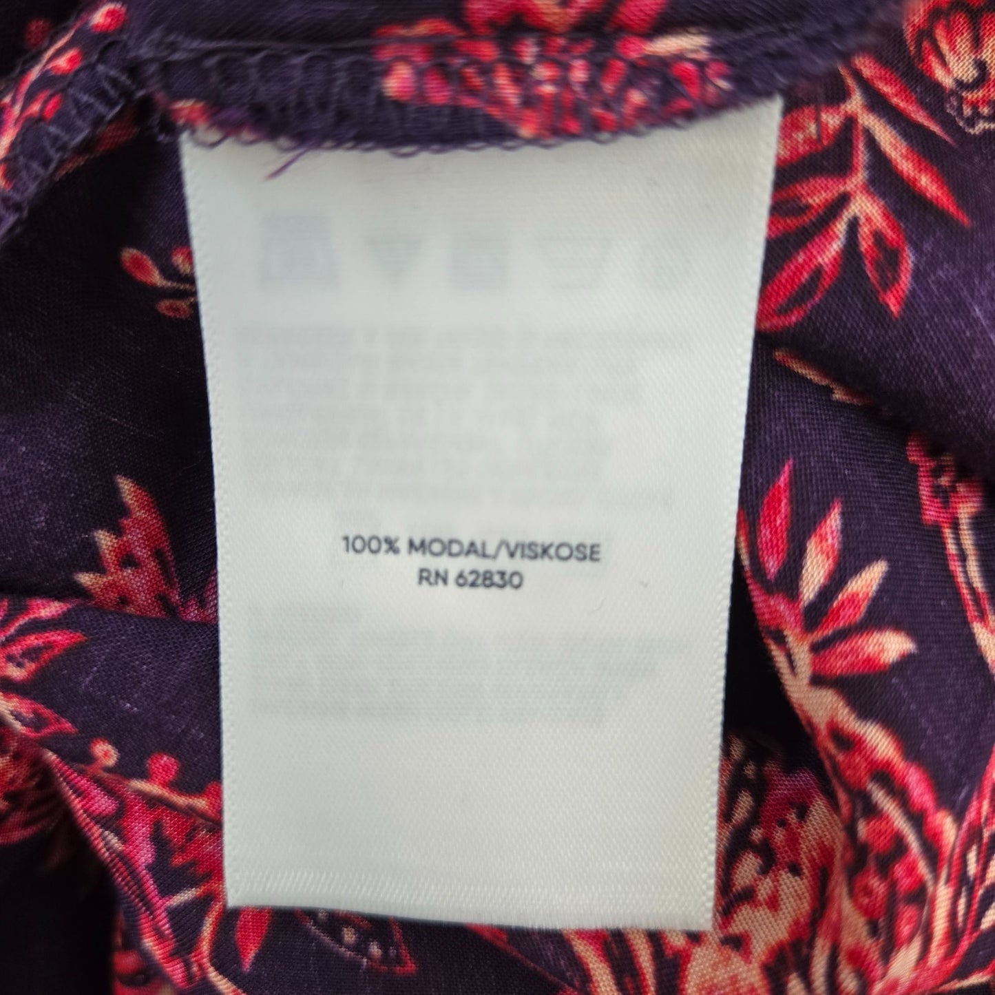 NWT Lands' End Floral Viscose Dolman Cap Sleeve Swim Coverup Size XS/S