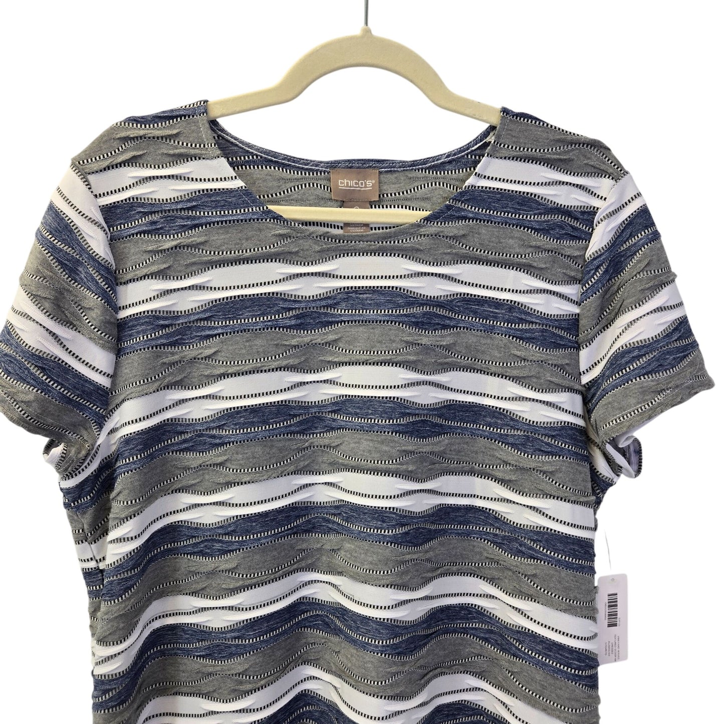 NWT Chico's Vineyard Waves Textured Scoop Neck Dress Size Chico's 2/Large