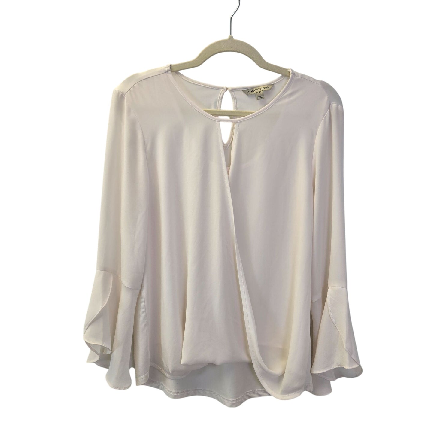 41 Hawthorn Wrap Style Bell Sleeve Boho Blouse Size Small