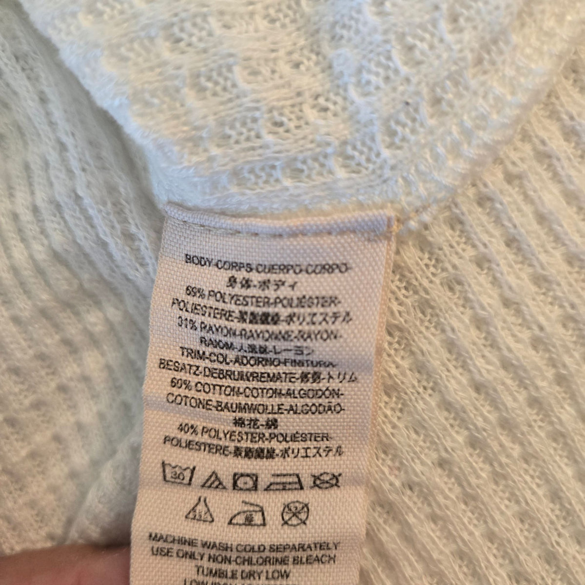 Free People We the Free Waffle Knit Oversized Babydoll Top Size Medium