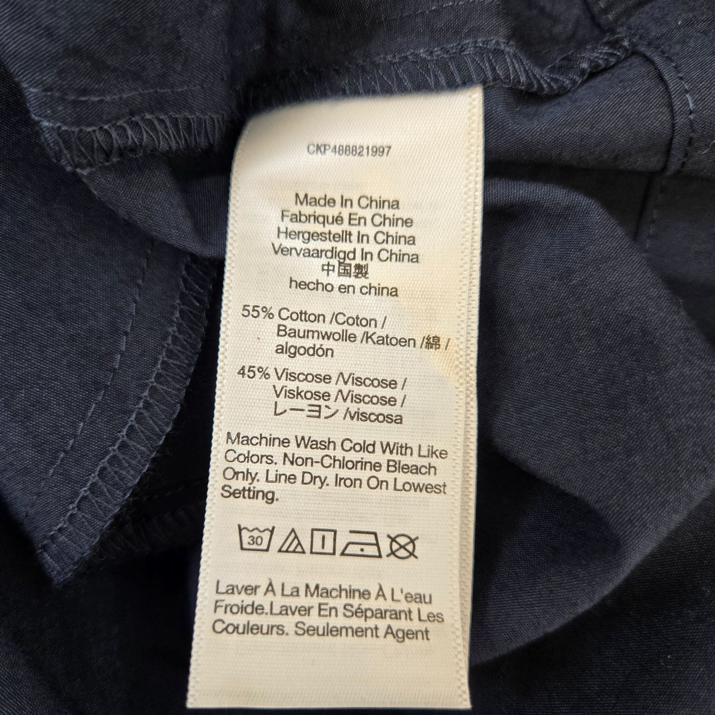 NWT Madewell Depeche Navy Puff Sleeve Babydoll Mini Dress Size 12