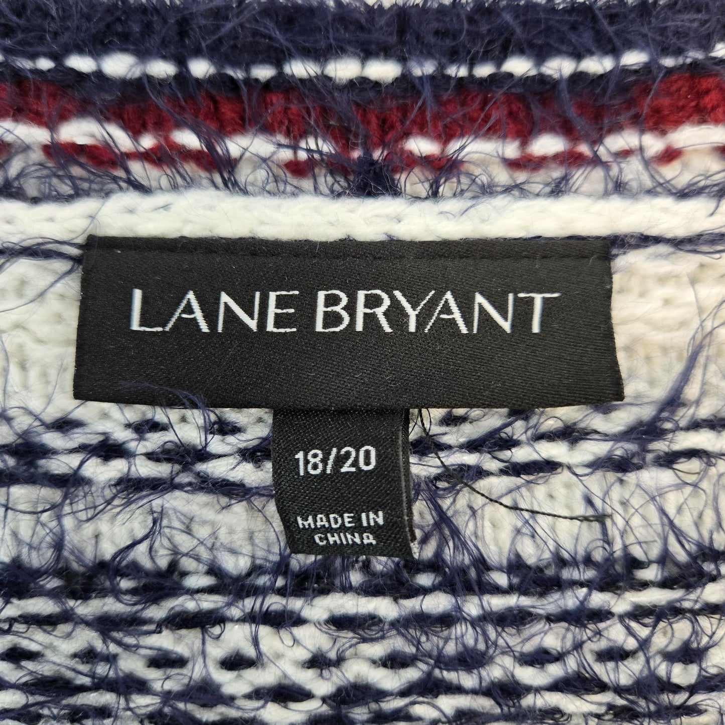 Lane Bryant Eyelash Detail Open Cardigan Sweater Size 18/20