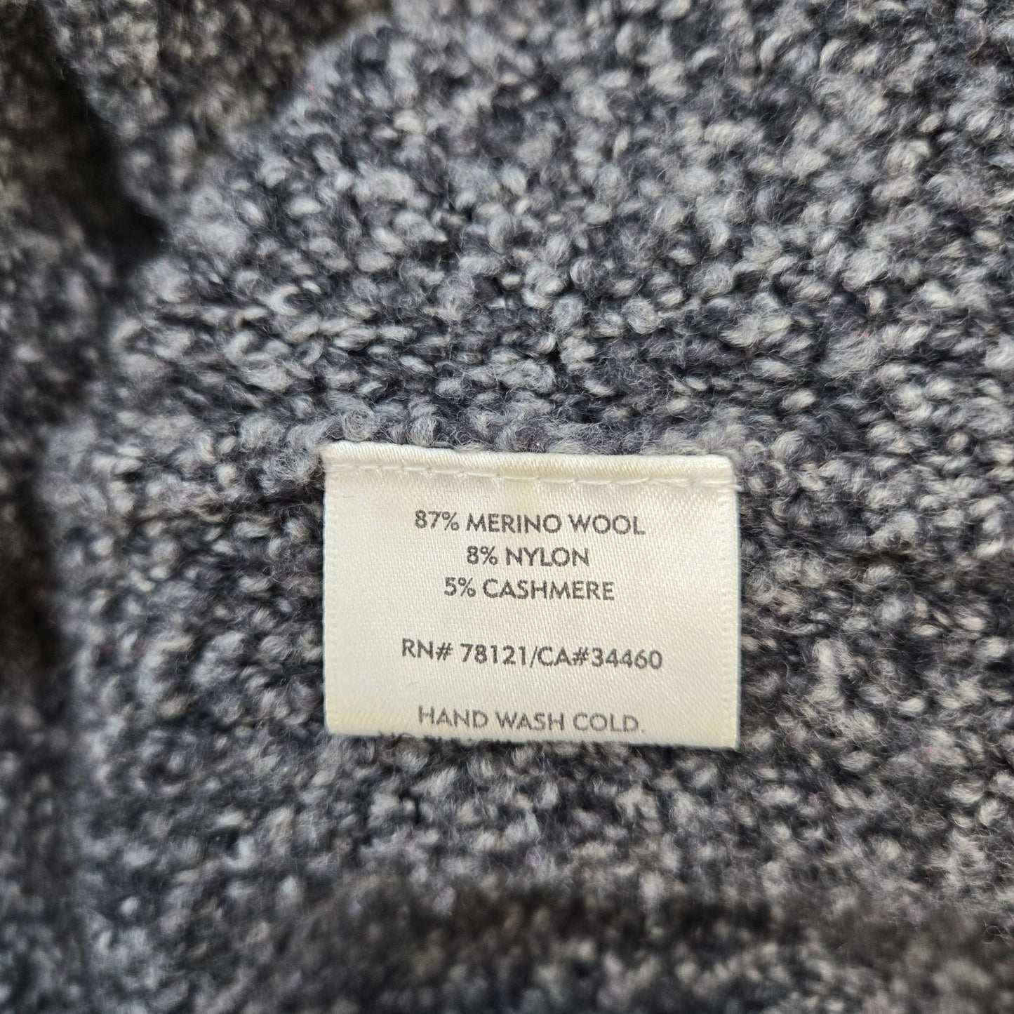 Eileen Fisher Wool & Cashmere Blend Speckled Print Sweater Size Large