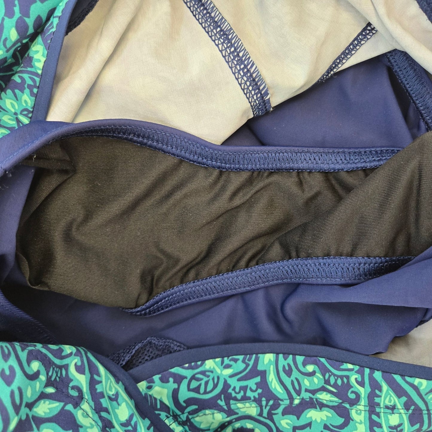 Lands' End Paisley Print Lined Swim Skorts Size 20W