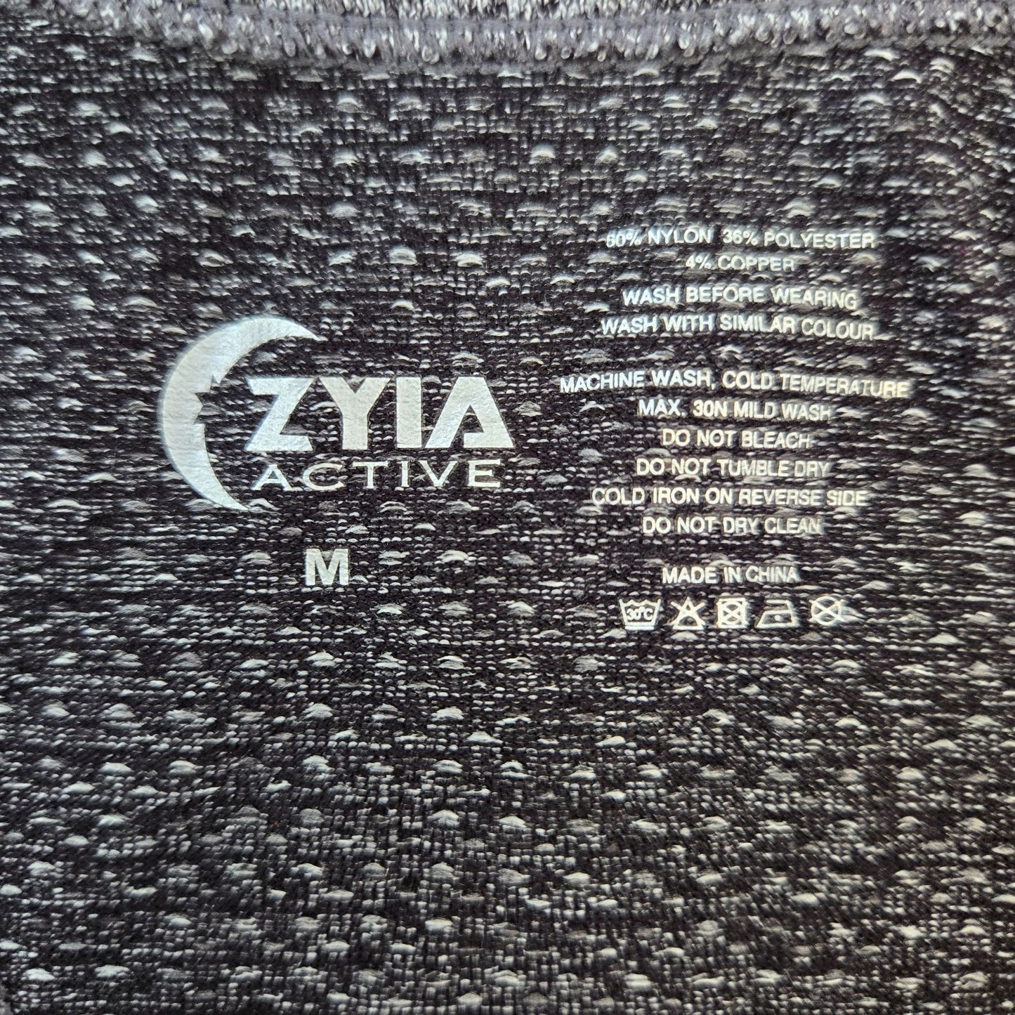 Zyia Active Heathered Racerback Activewear Tank Top Size Medium