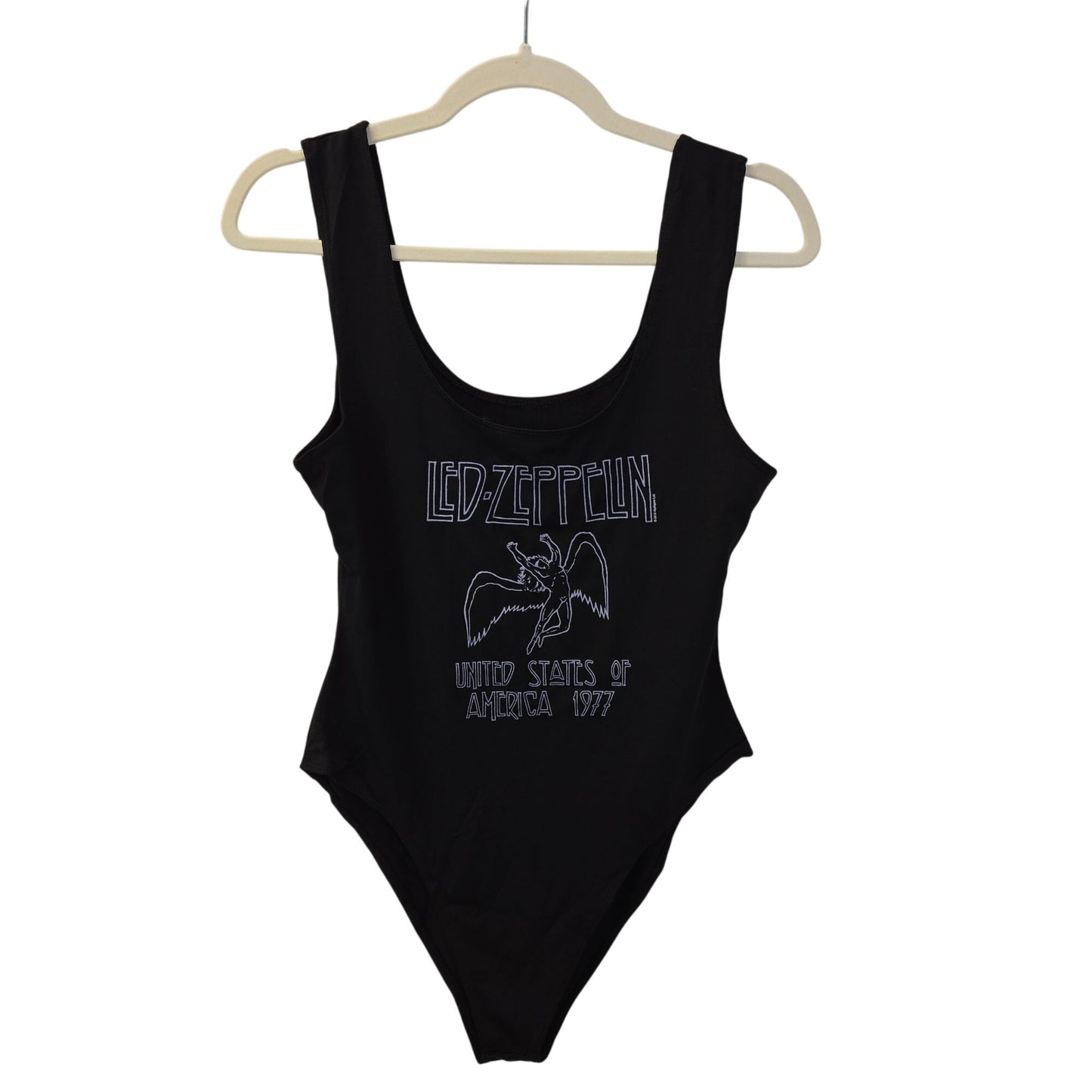 NWOT Led Zeppelin United States of America 1977 Licensed Graphic Bodysuit Size Large