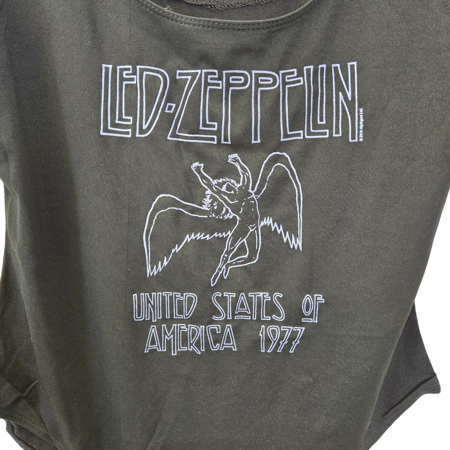 NWOT Led Zeppelin United States of America 1977 Licensed Graphic Bodysuit Size Large