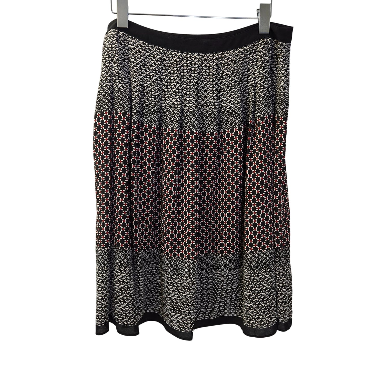 Talbots Petites Graphic Print A-Line Flowy Skirt Size 10P