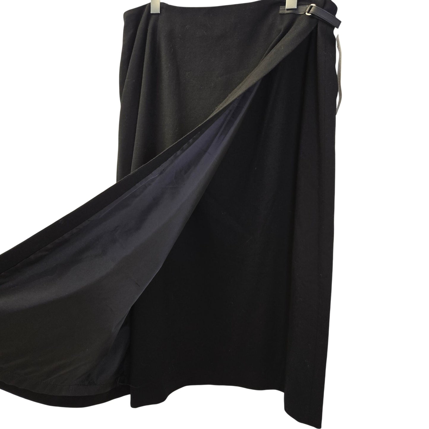 NWT Josephine Chaus True Textures 100% Wool Midi Wrap Skirt Size 16