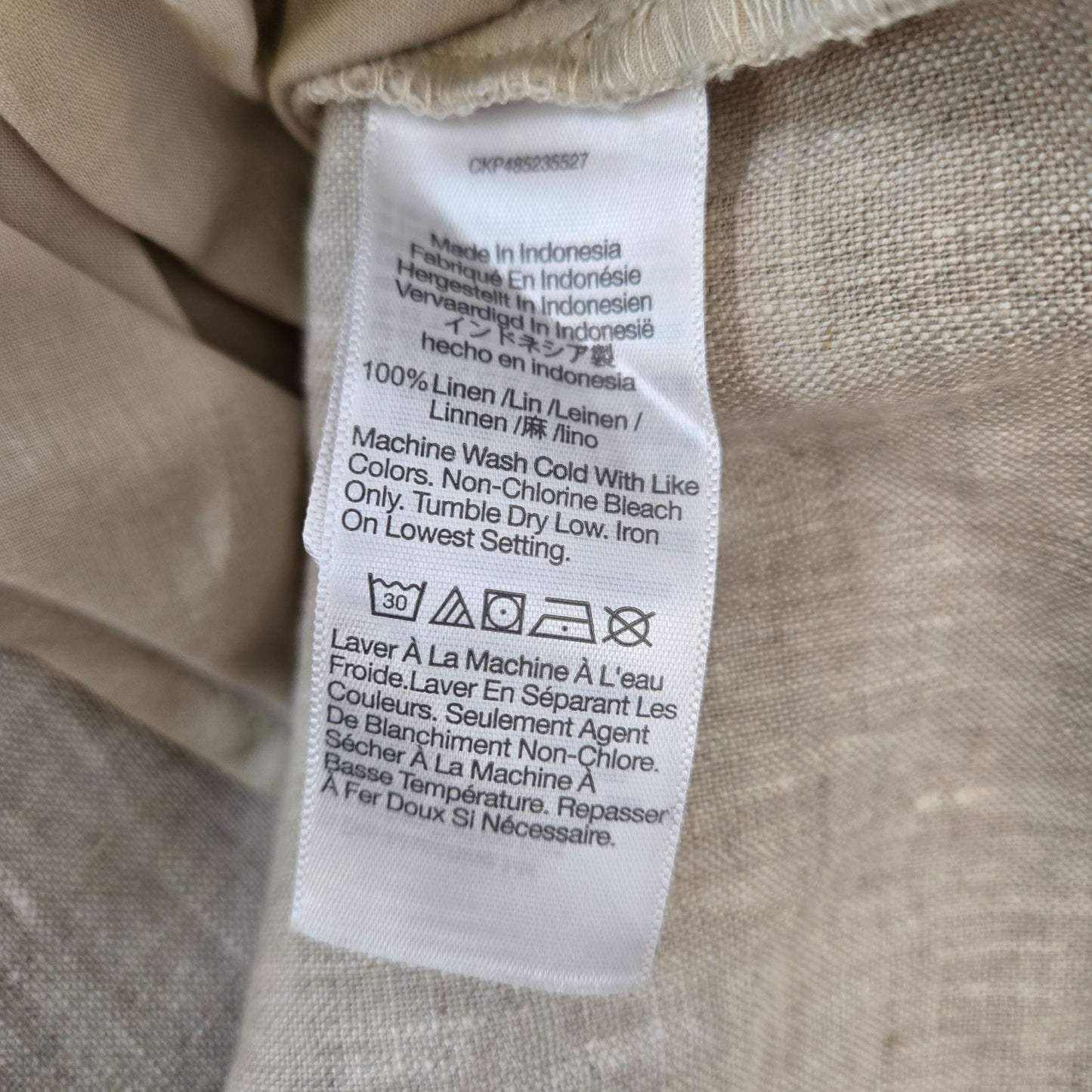 NWT Madewell 100% Linen Palma Mini Shift Dress Size Medium