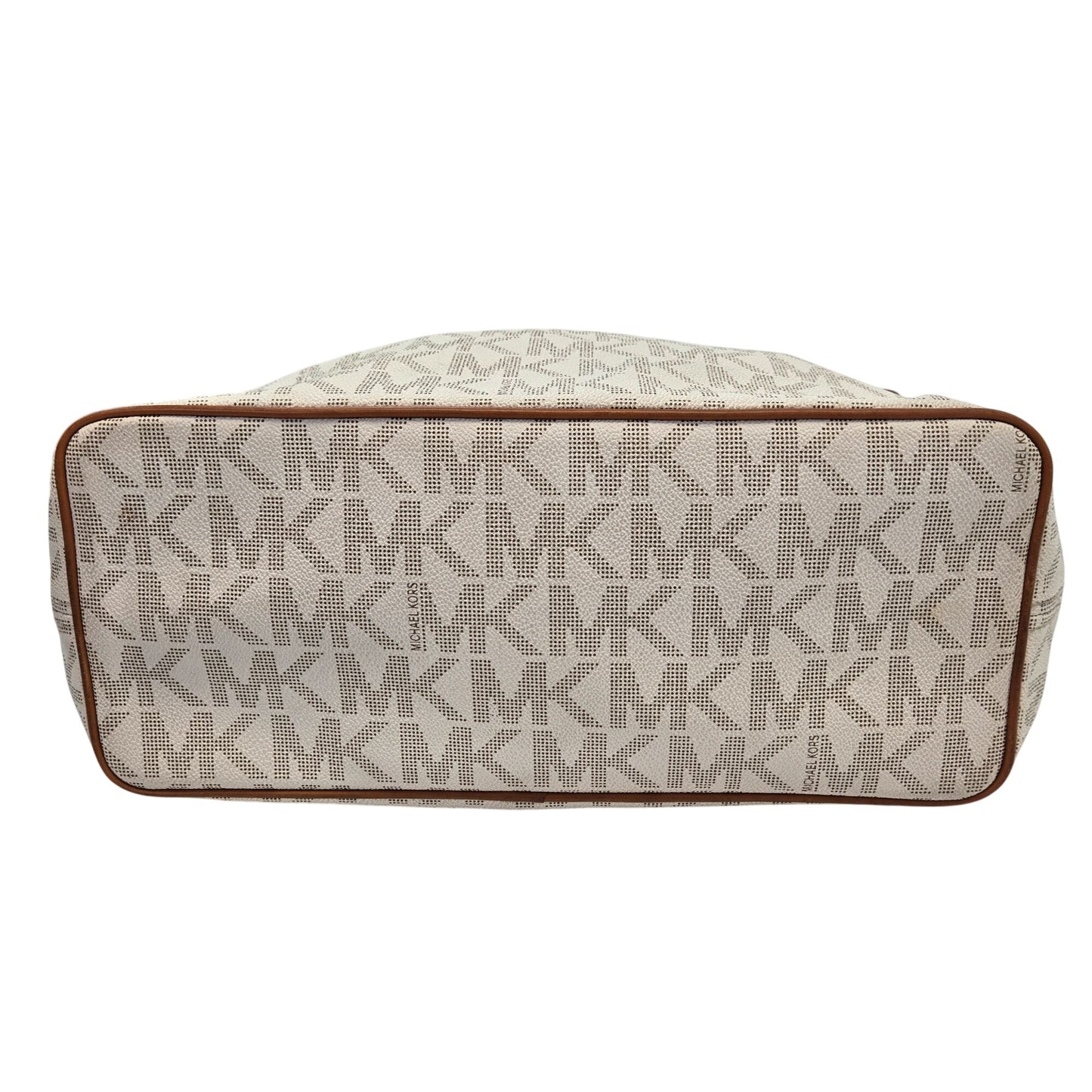 Michael Michael Kors Signature Logo Pebble Leather Laptop Tote Bag