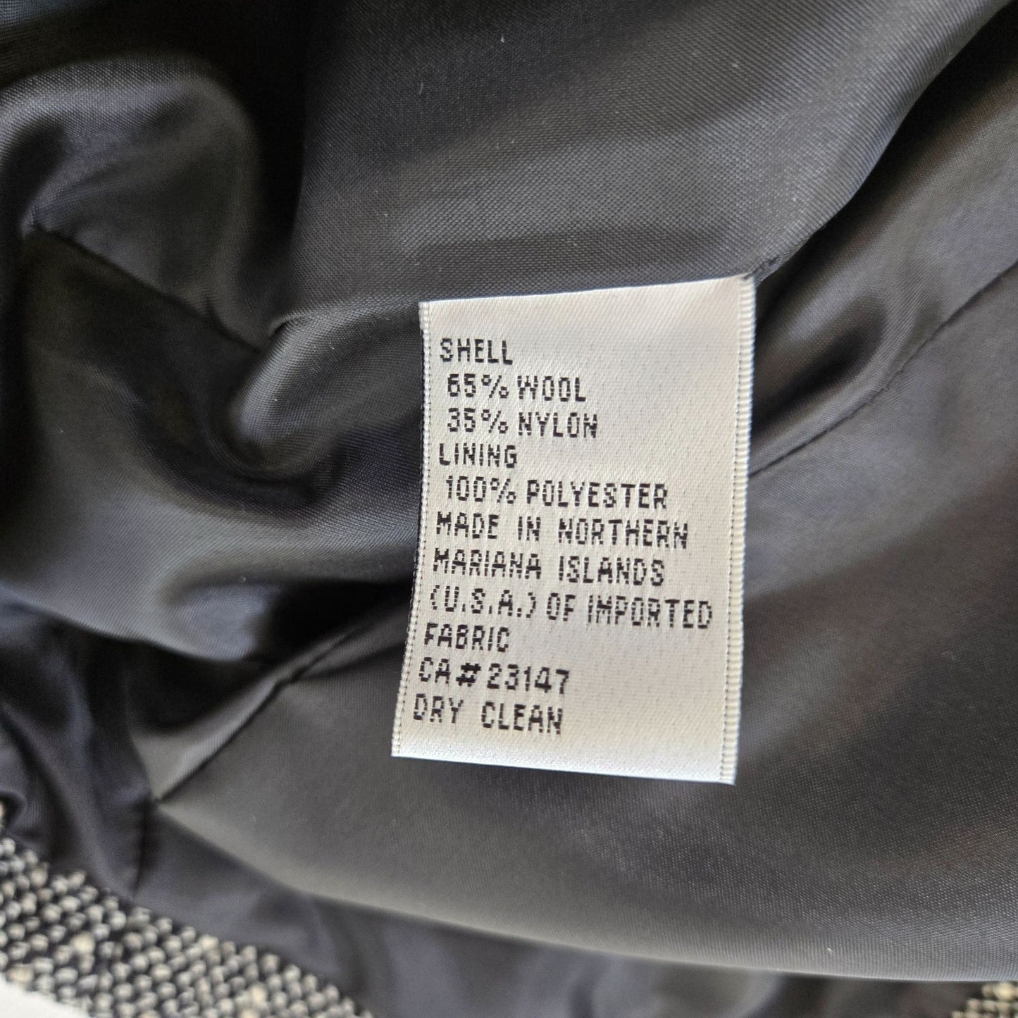 Talbots Wool Blend Tweed Longline Blazer Jacket Size 14