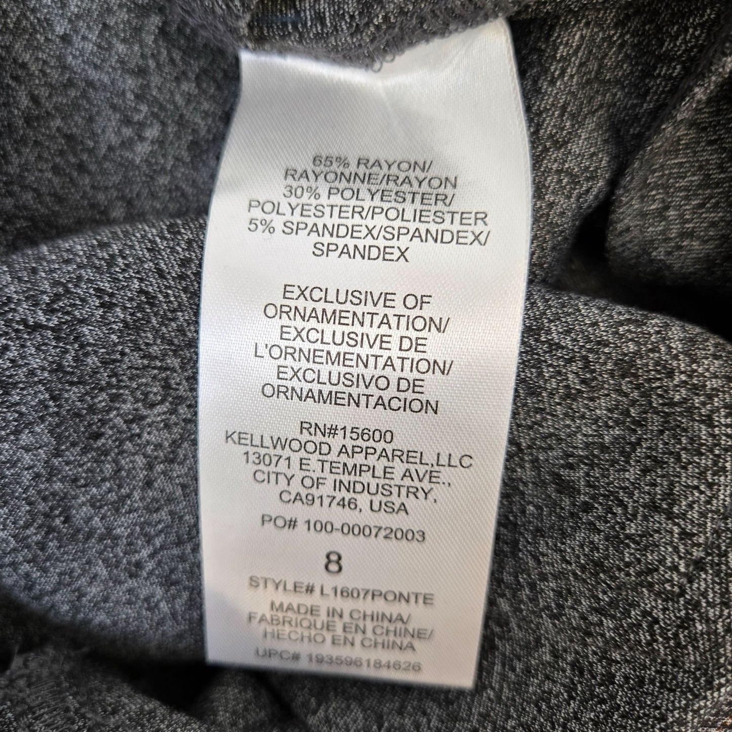 Wit & Wisdom Glen Plaid Skinny Ponte Jegging Pants Size 8