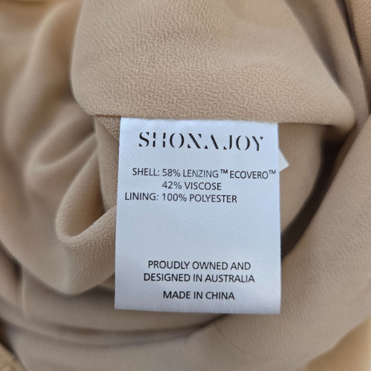 Shona Joy Felicity Long Sleeve Cut Out Mini Dress Size 2